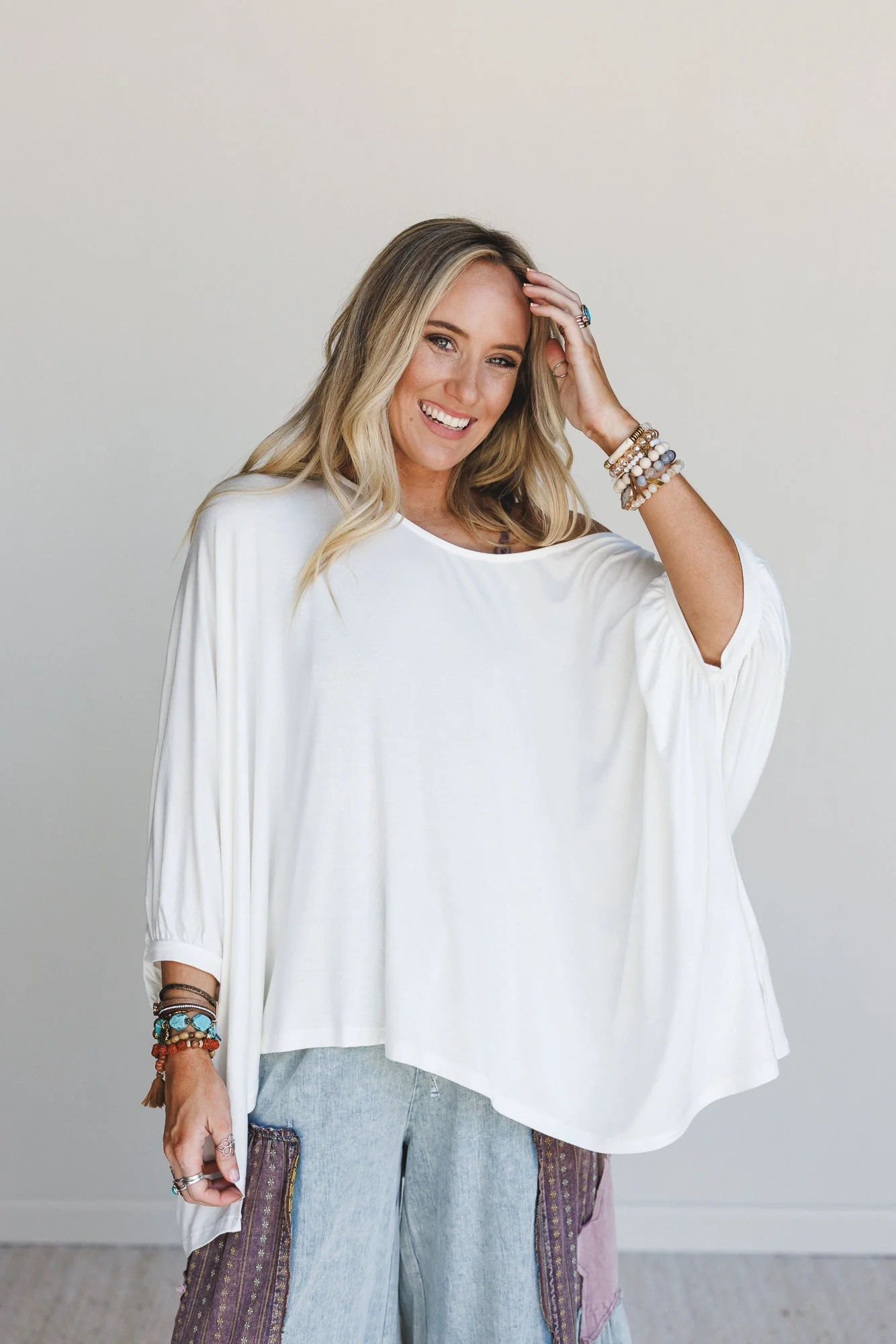 The Nest Ever Easy Top - Off White - Pre Order