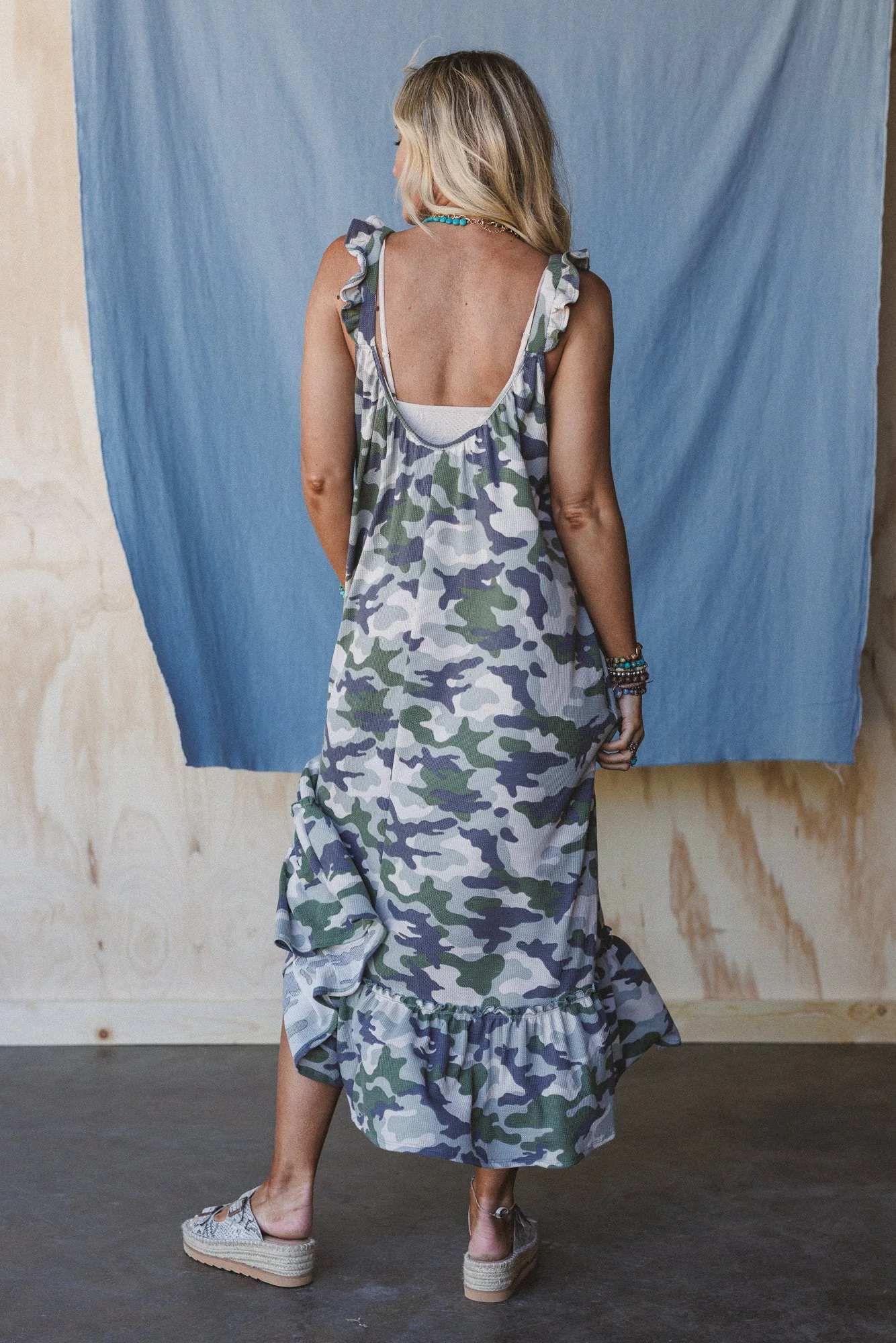 The Nest Field Ready Maxi Dress - Charcoal Olive - Image 5