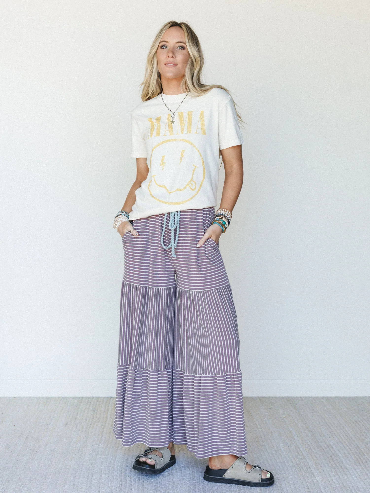 The Nest Forever Mine Striped Pants - Purple - Image 6