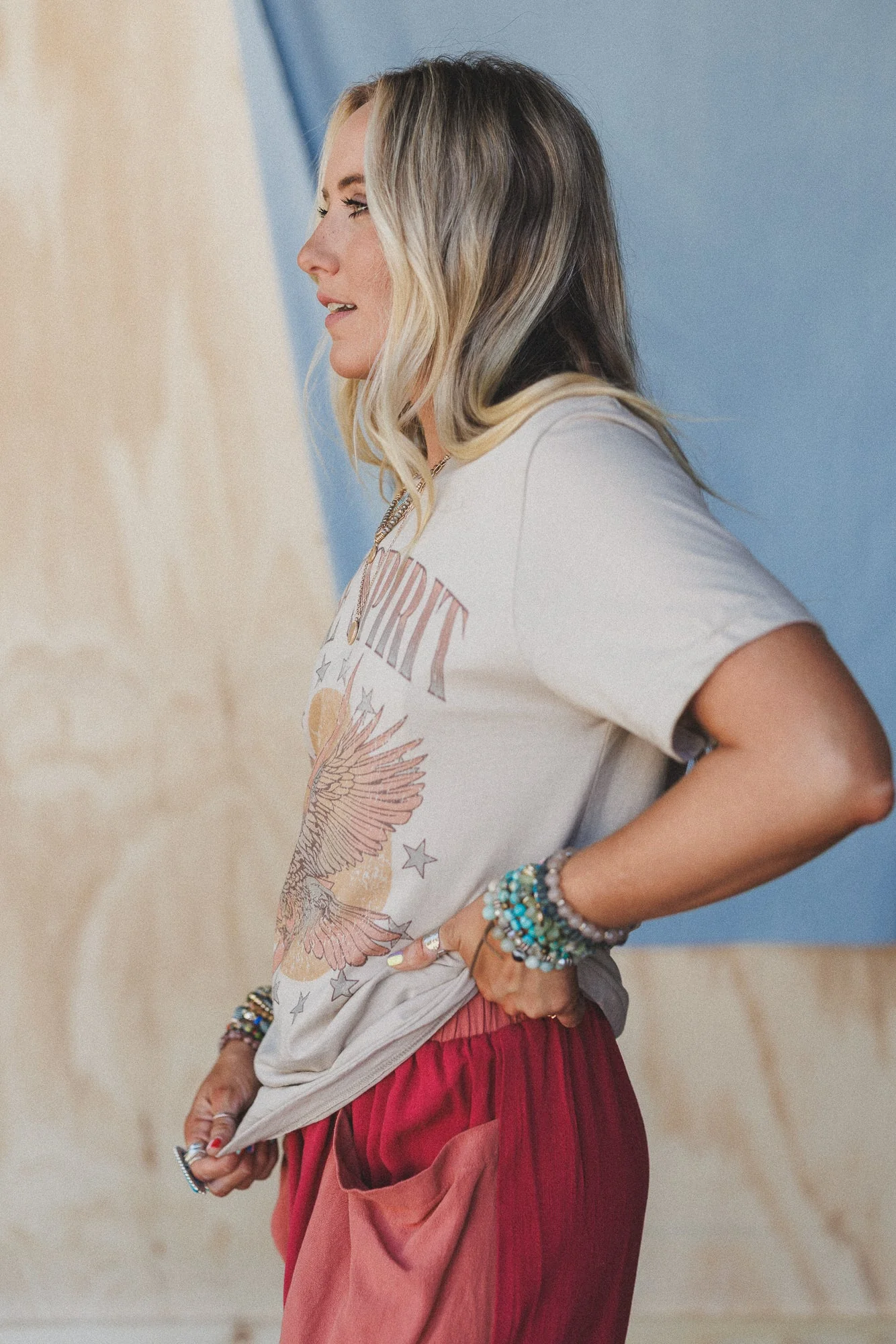 The Nest Freedom Spark Graphic Tee - Tan - Image 3