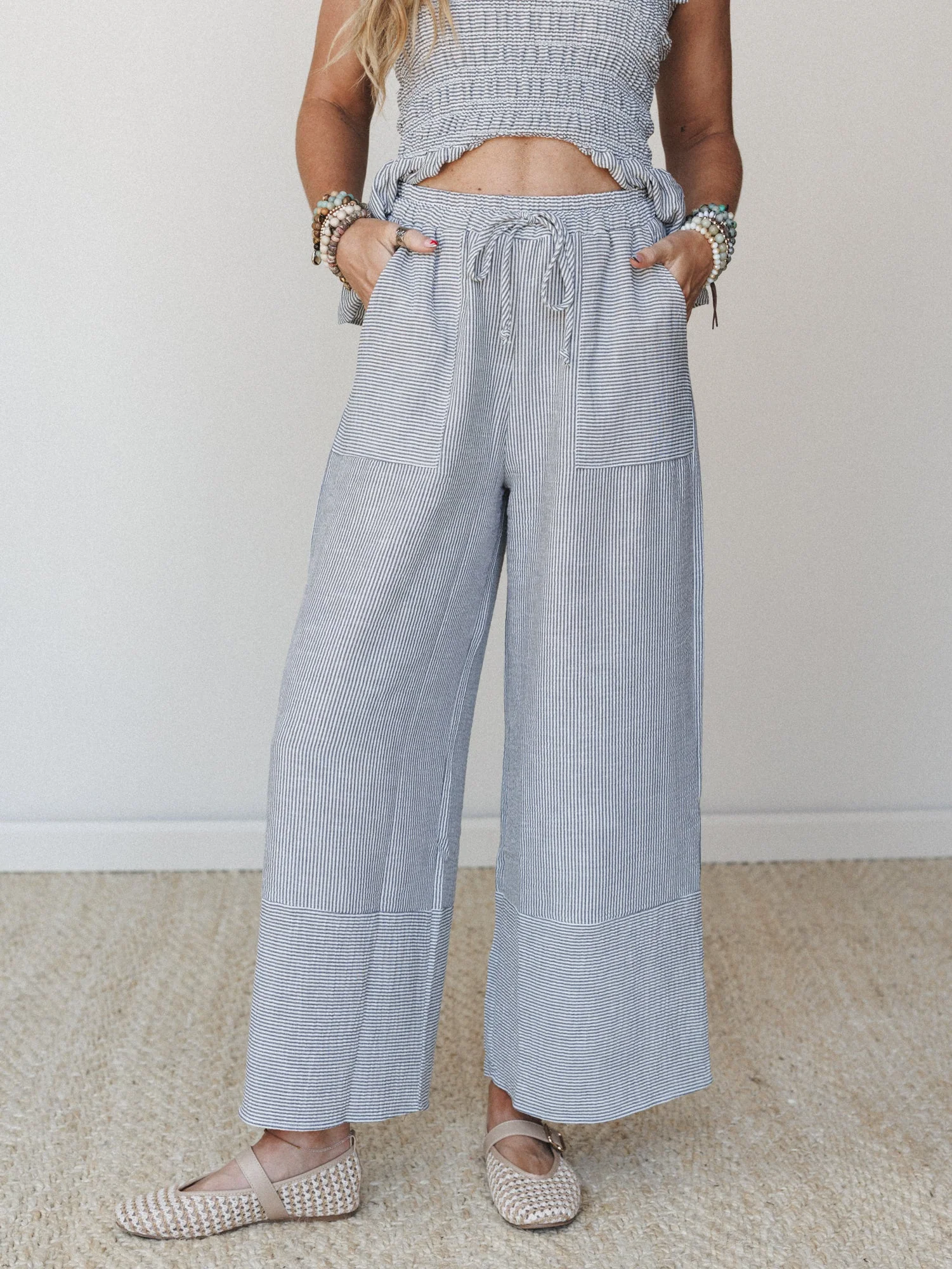 The Nest Gaia Wide Leg Pant - Black