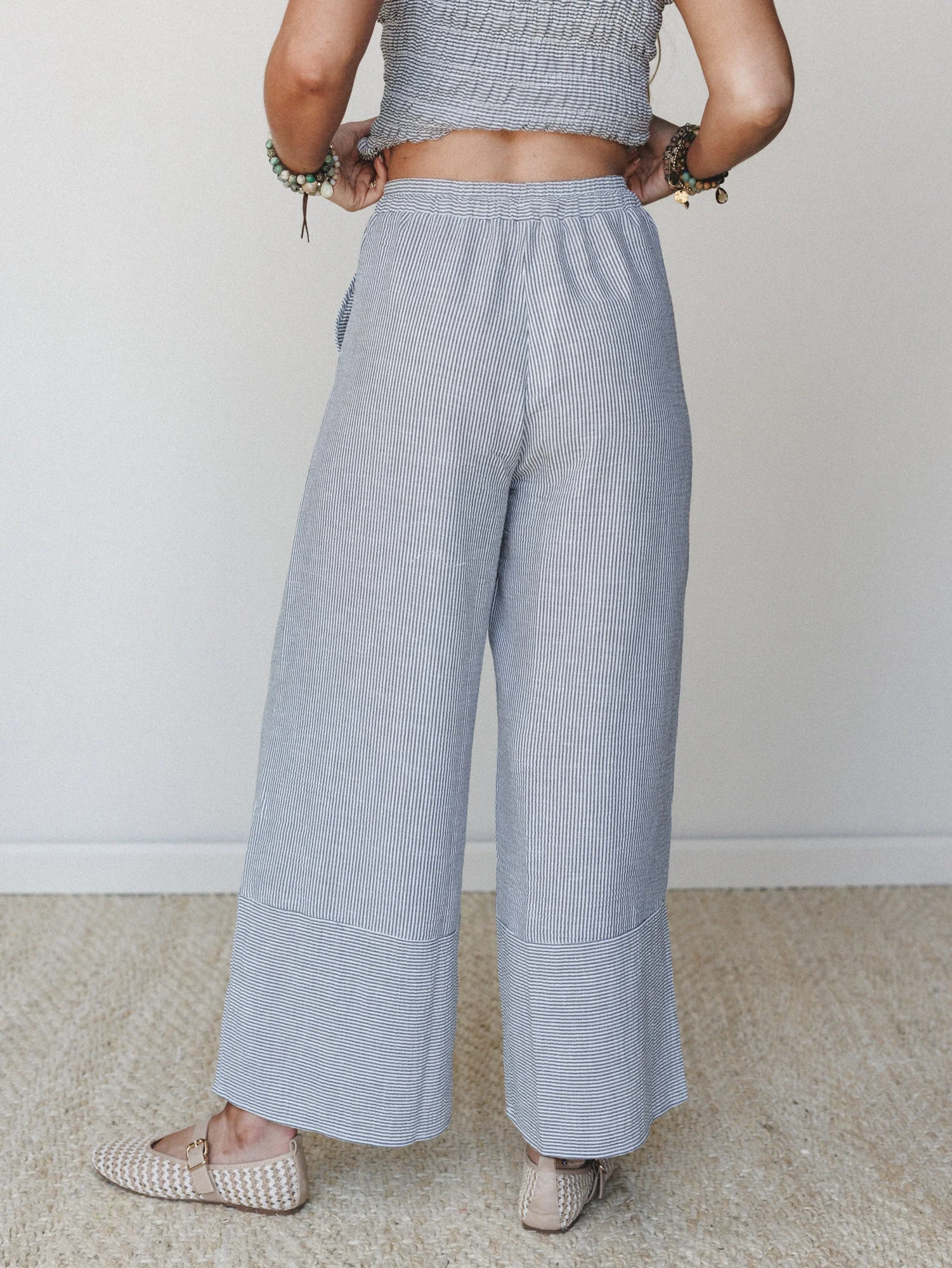 The Nest Gaia Wide Leg Pant - Black - Image 5
