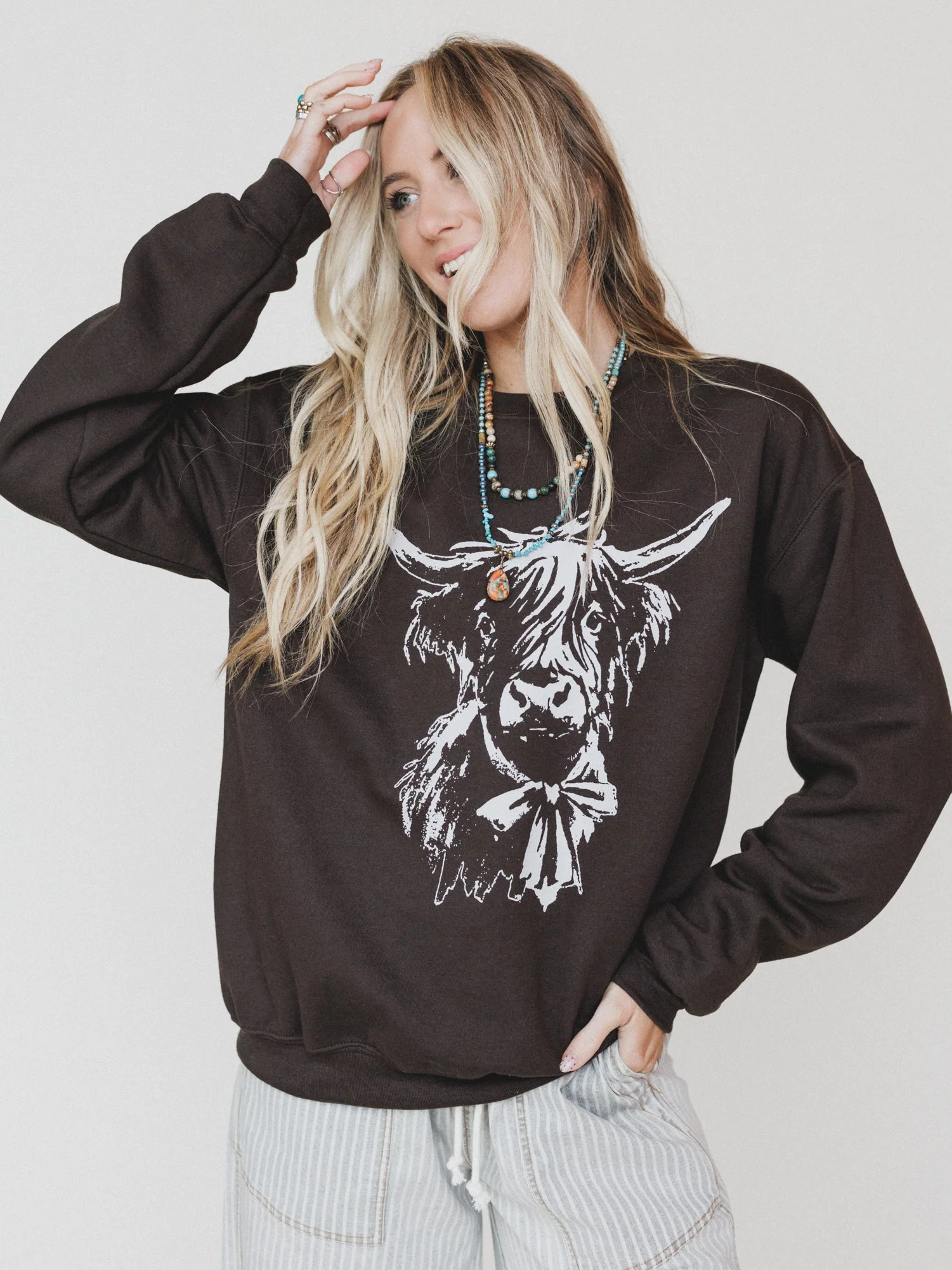 The Nest Highland Love Sweatshirt - Dark Chocolate - Image 5