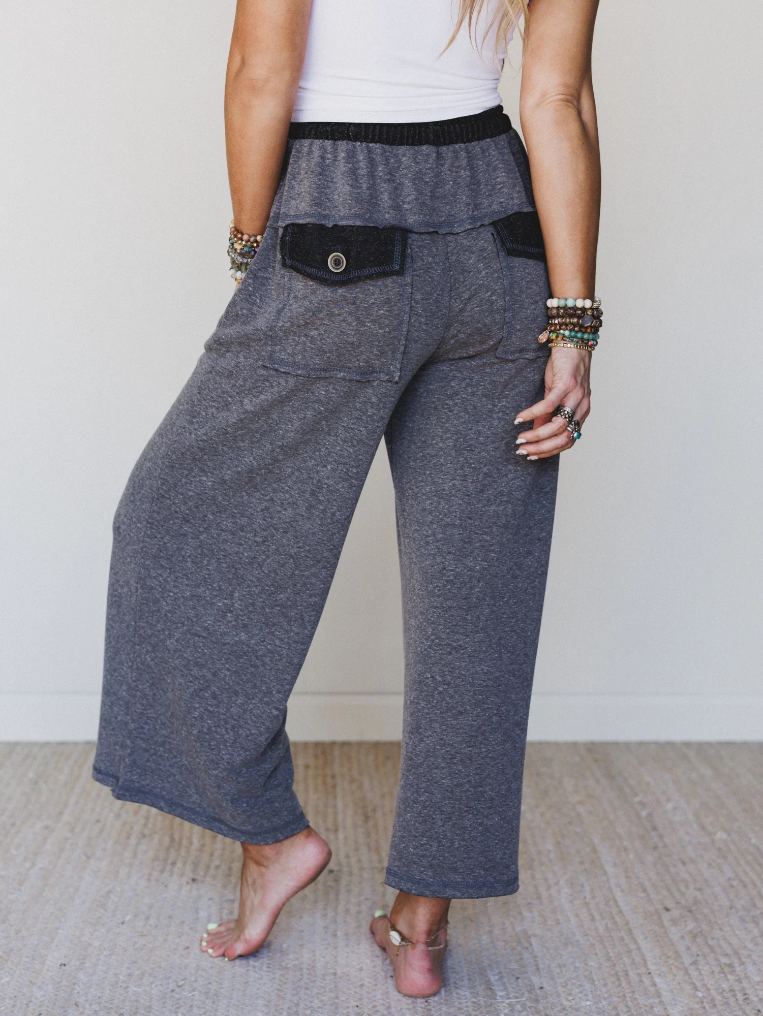 The Nest Jodi Wide Leg Pants - Black - Pre Order