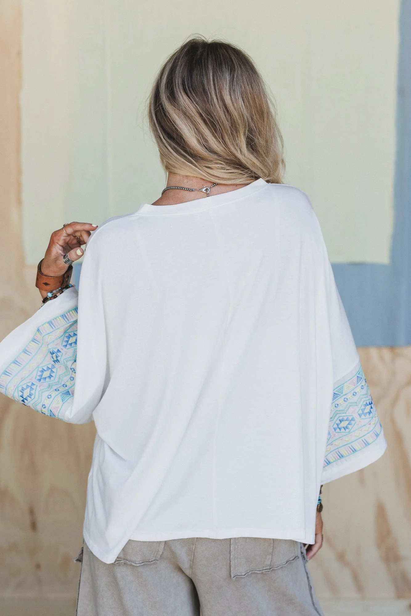 The Nest Just Believe Print Top - Ivory - Image 5