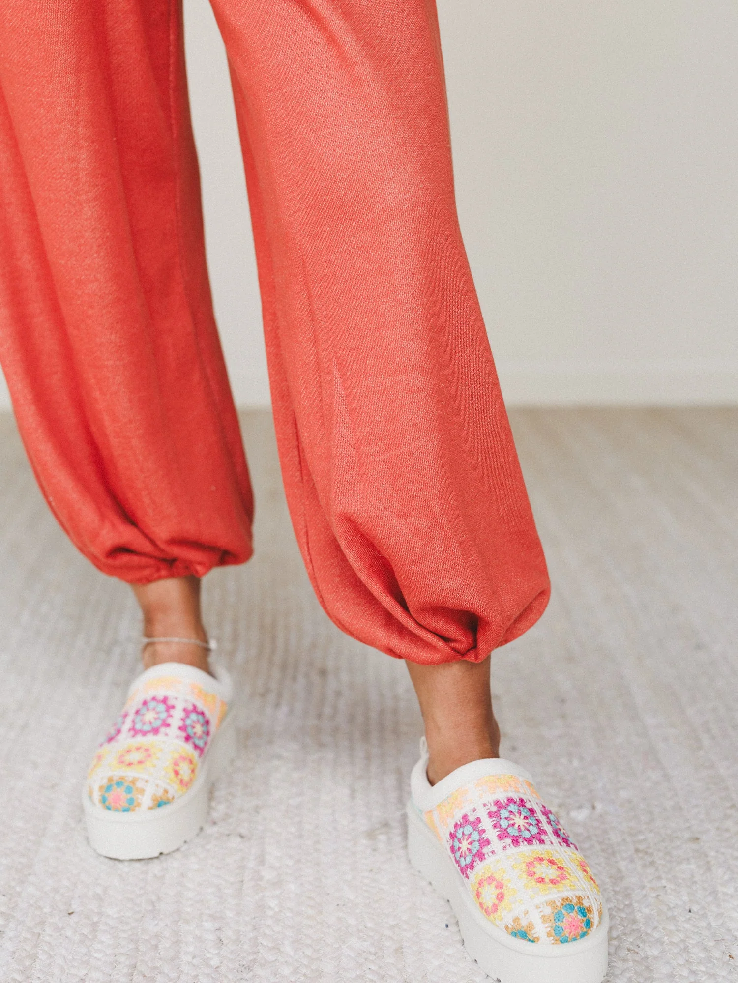 The Nest Laid Back Love Jogger Pants - Two Tone Rust - Image 4