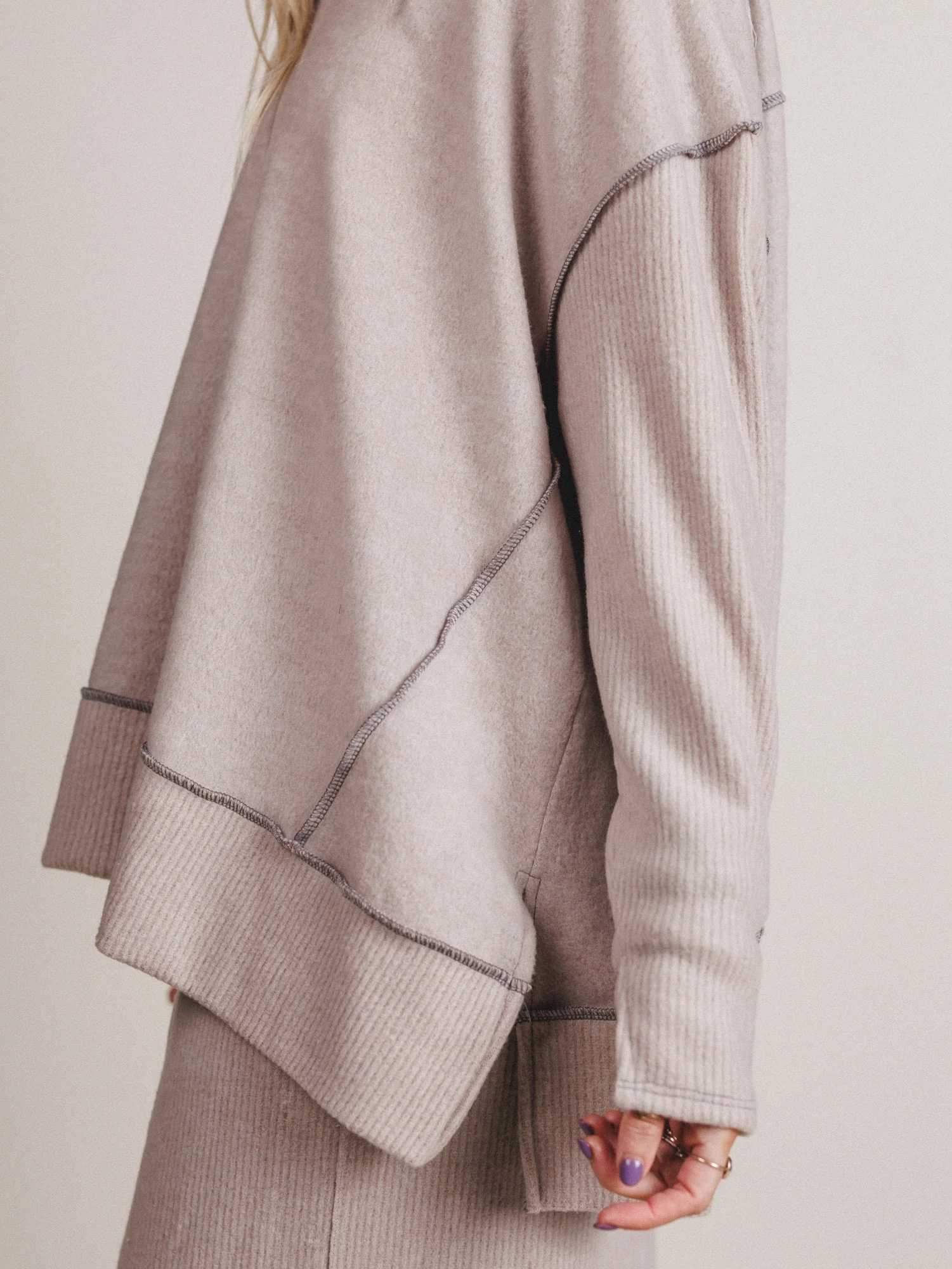 The Nest Mckayla Cozy Set - Taupe - Image 3