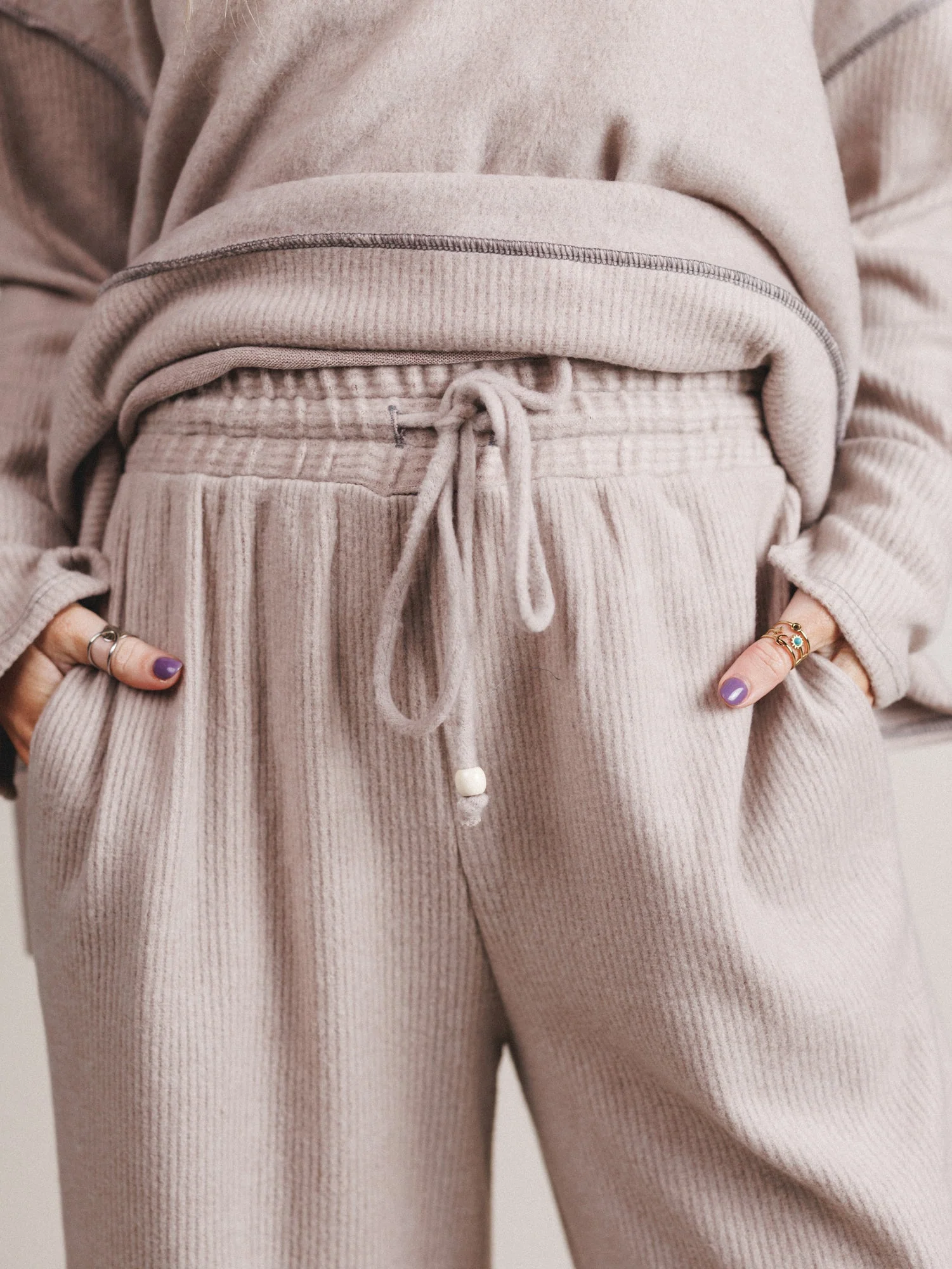 The Nest Mckayla Cozy Set - Taupe - Image 4