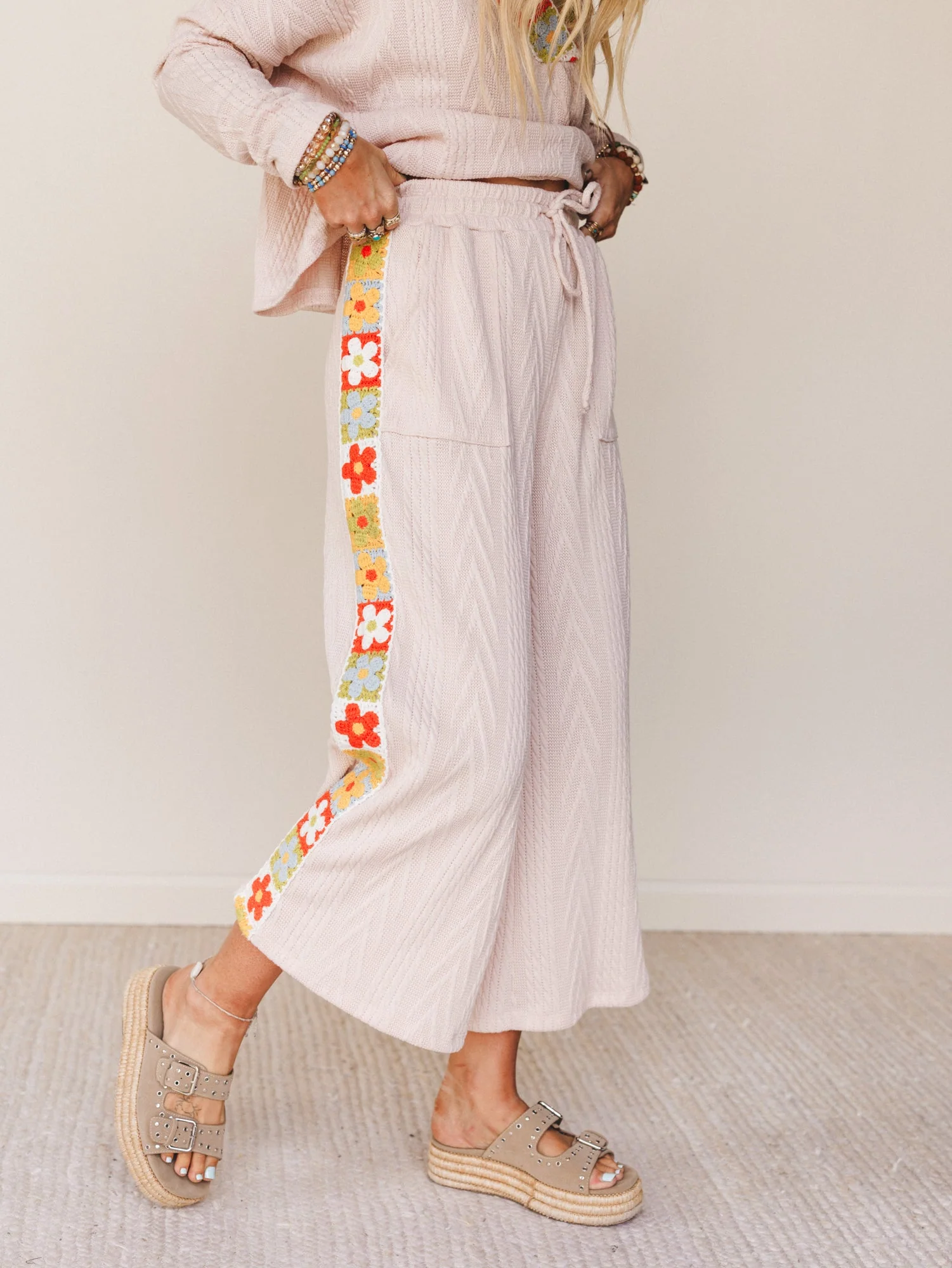 The Nest Midday Light Wide Leg Pant - Taupe - Image 6