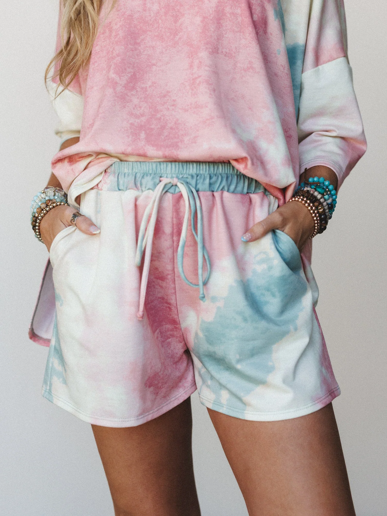 The Nest On The Daily Oversized Slit Top - Tie Dye - Image 5