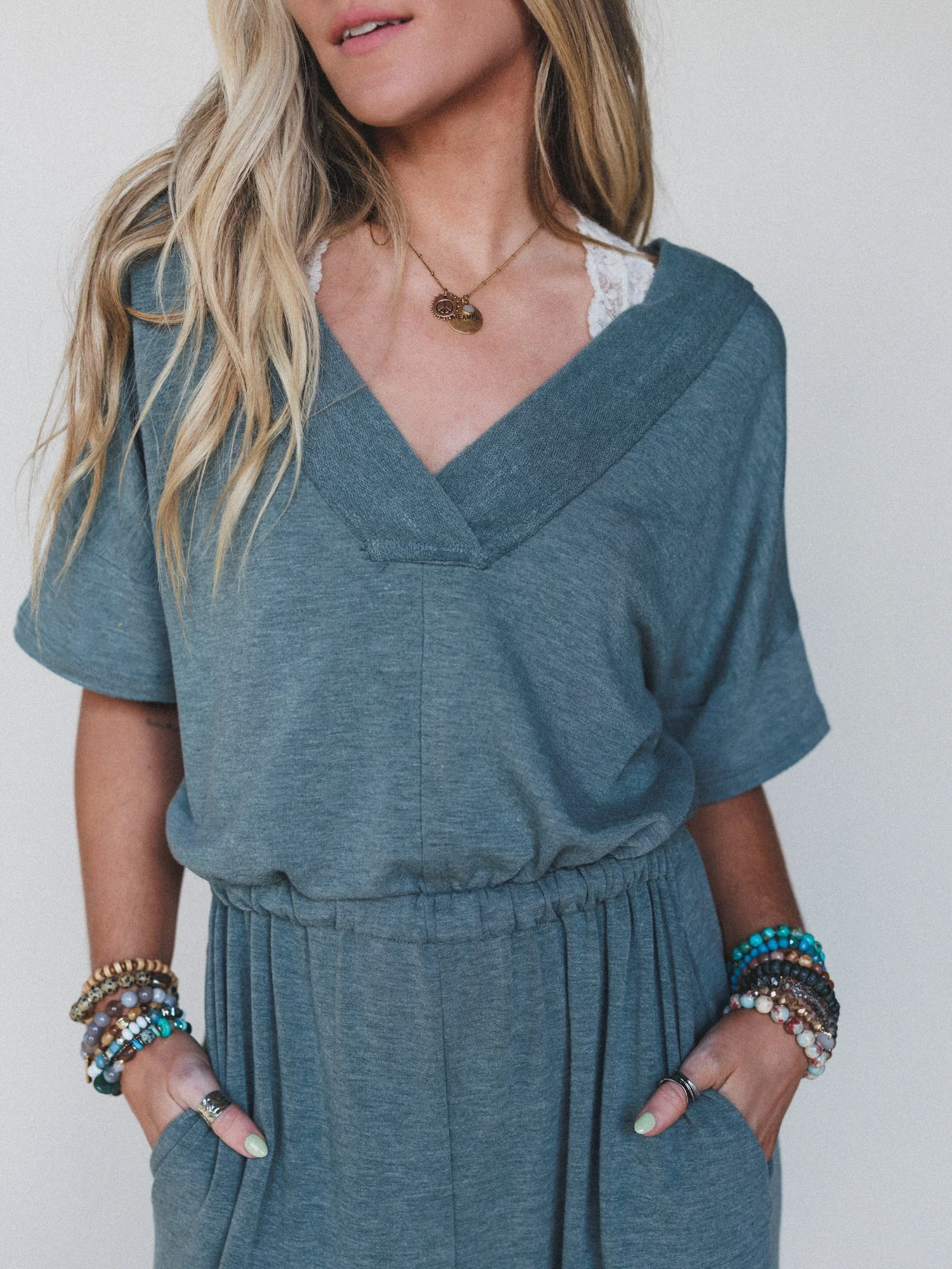 The Nest On The Go Jumpsuit - Olive - Image 3