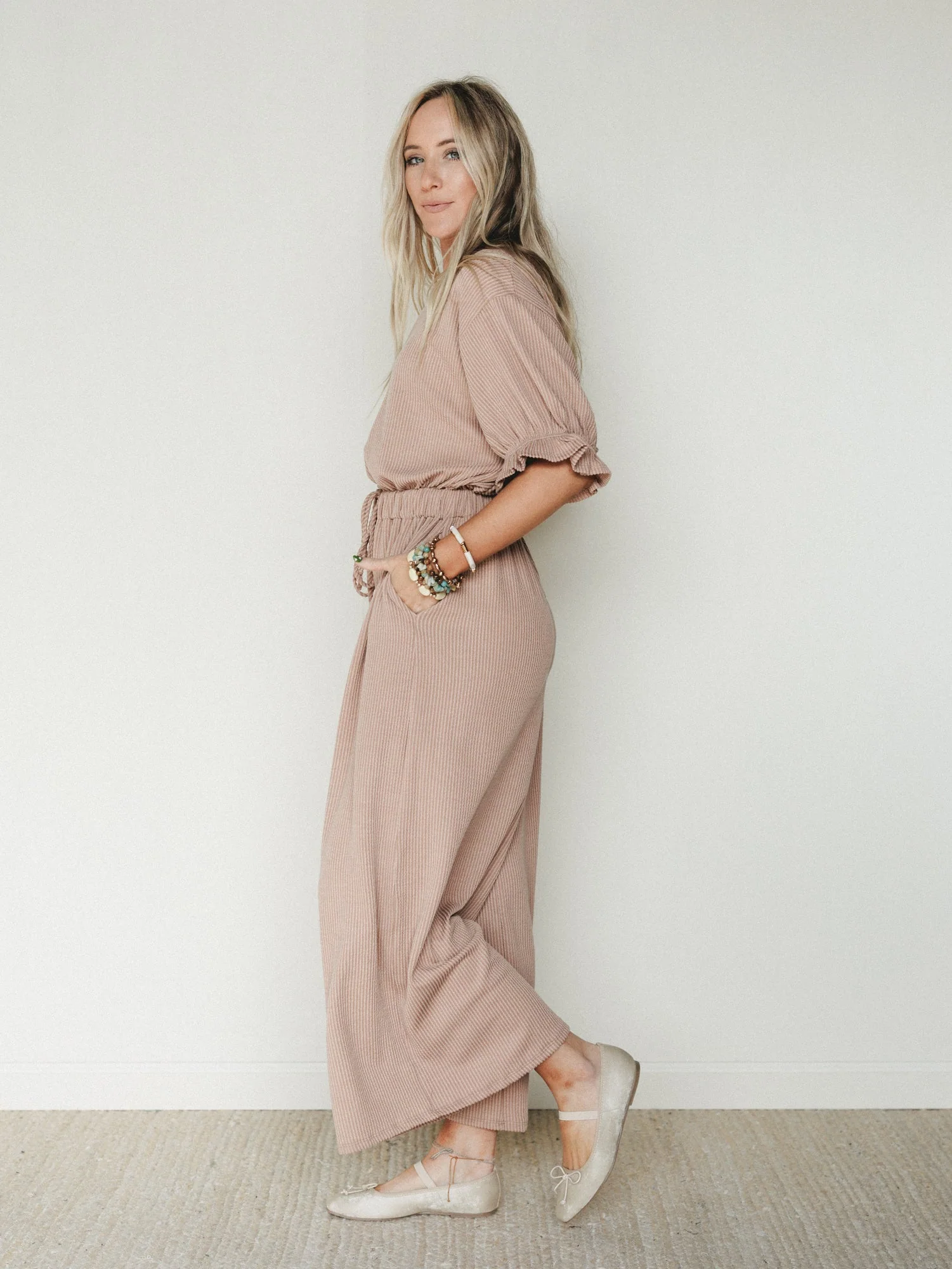 The Nest Open Sky Jumpsuit - Peanut Butter - Image 4