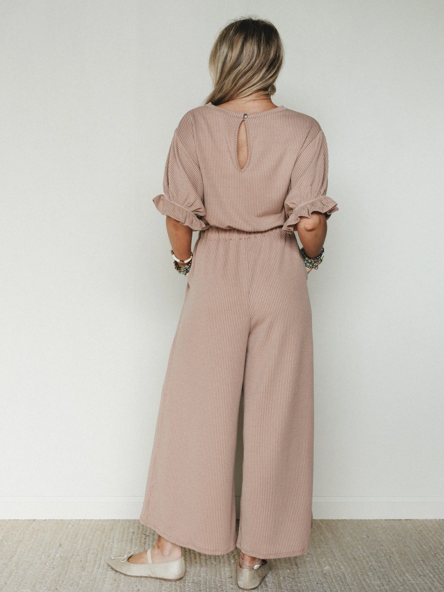 The Nest Open Sky Jumpsuit - Peanut Butter - Image 5