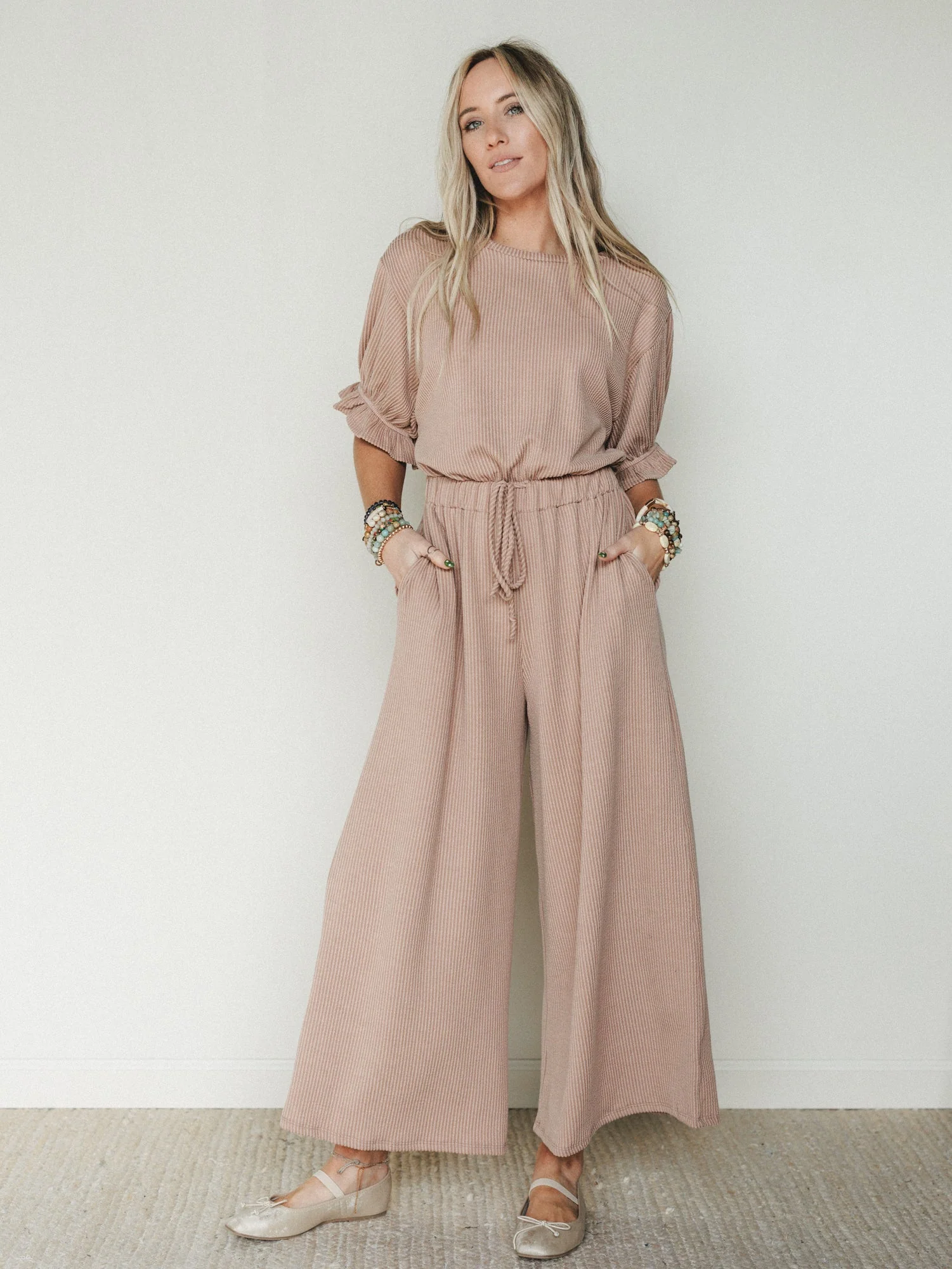 The Nest Open Sky Jumpsuit - Peanut Butter - Pre Order
