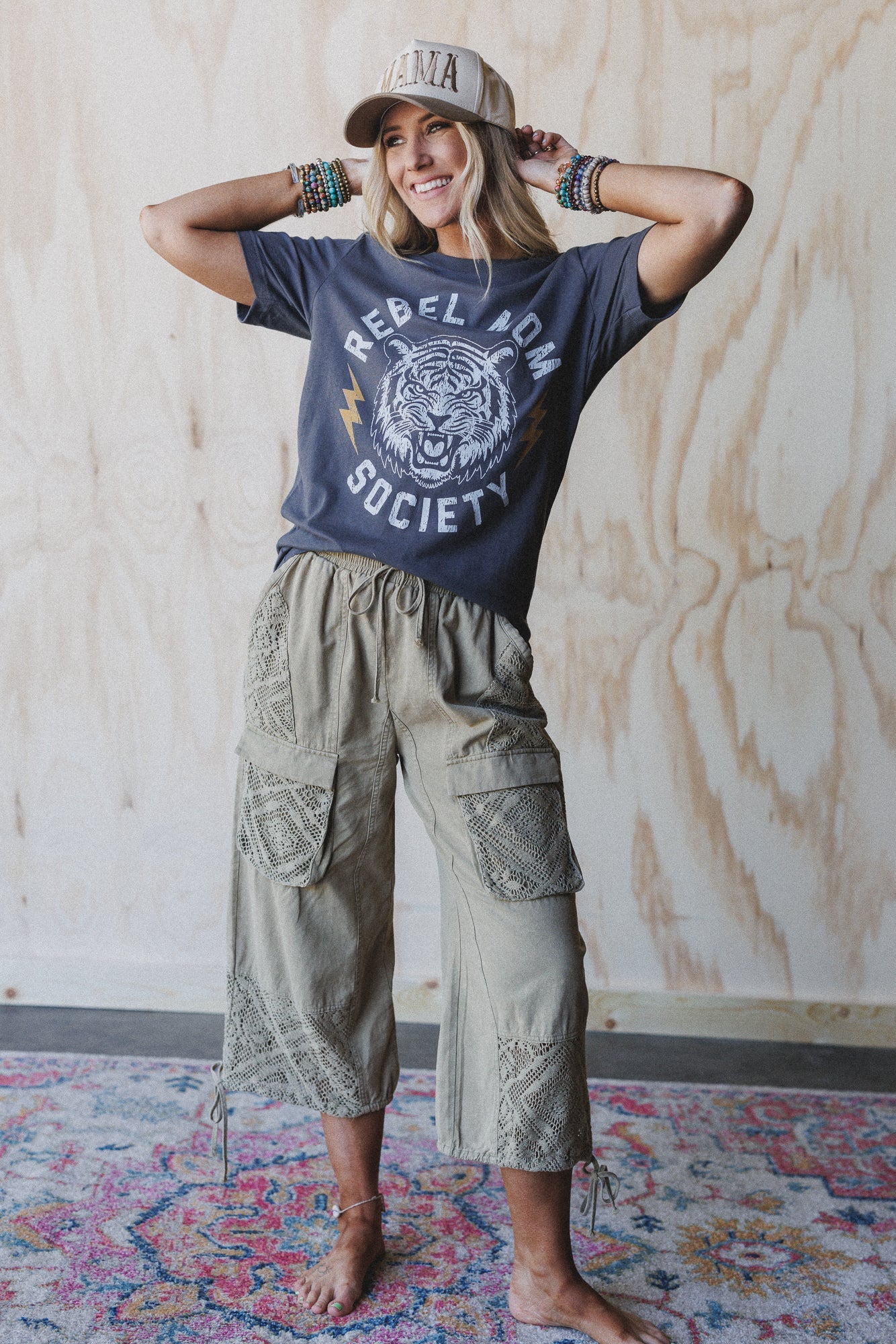 The Nest Rebel Mom Society Tee - Charcoal - Image 6