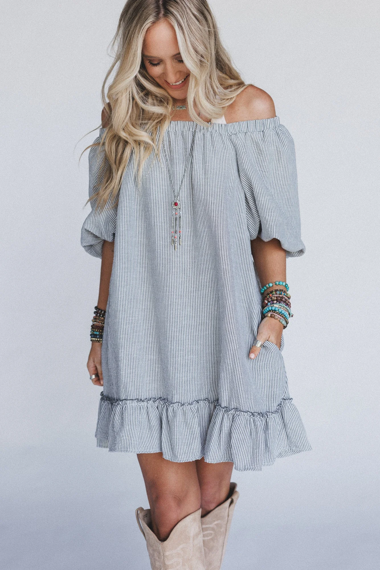 The Nest Solace Ruffled Hem Dress - Black - Image 5