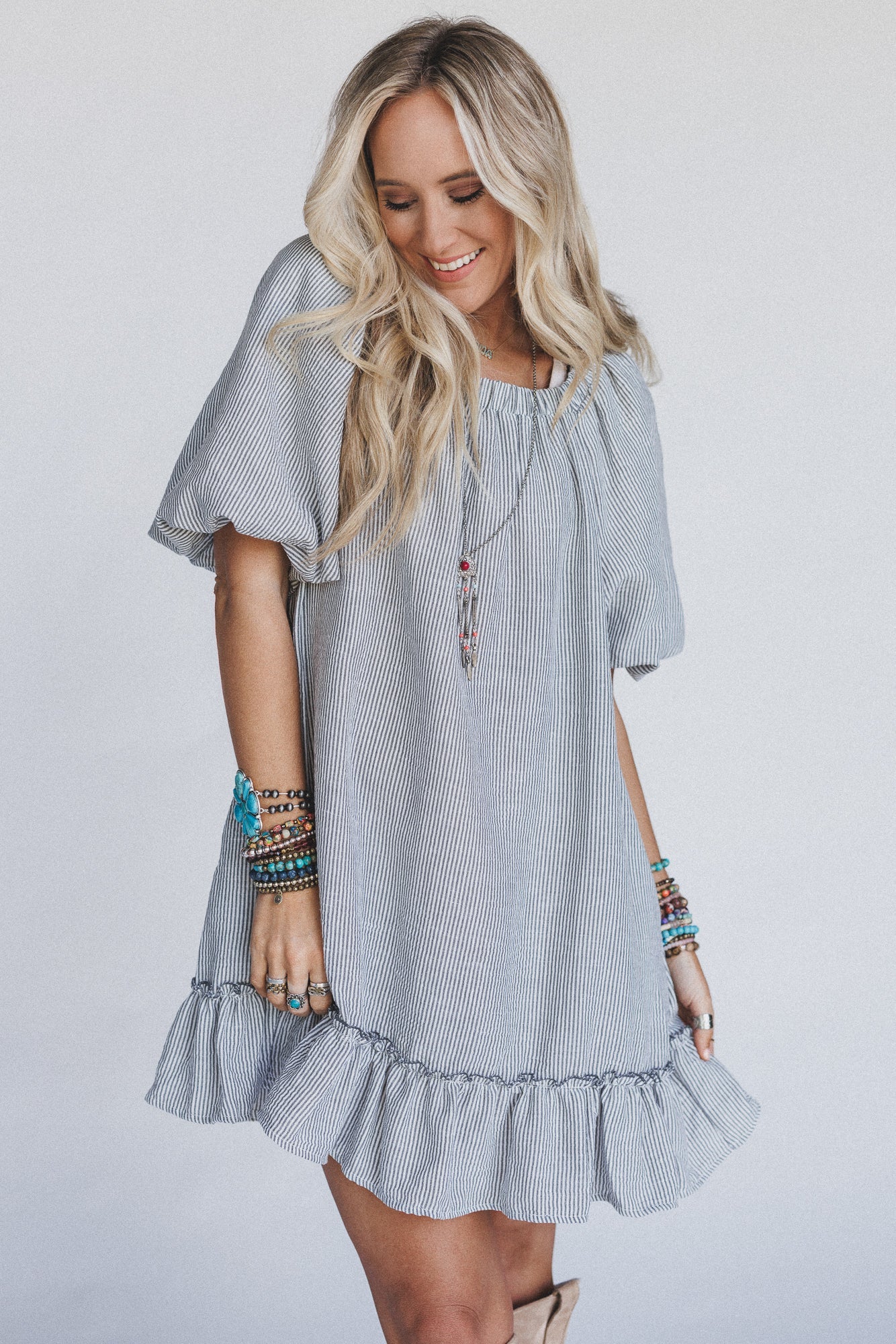 The Nest Solace Ruffled Hem Dress - Black - Pre Order - Image 2