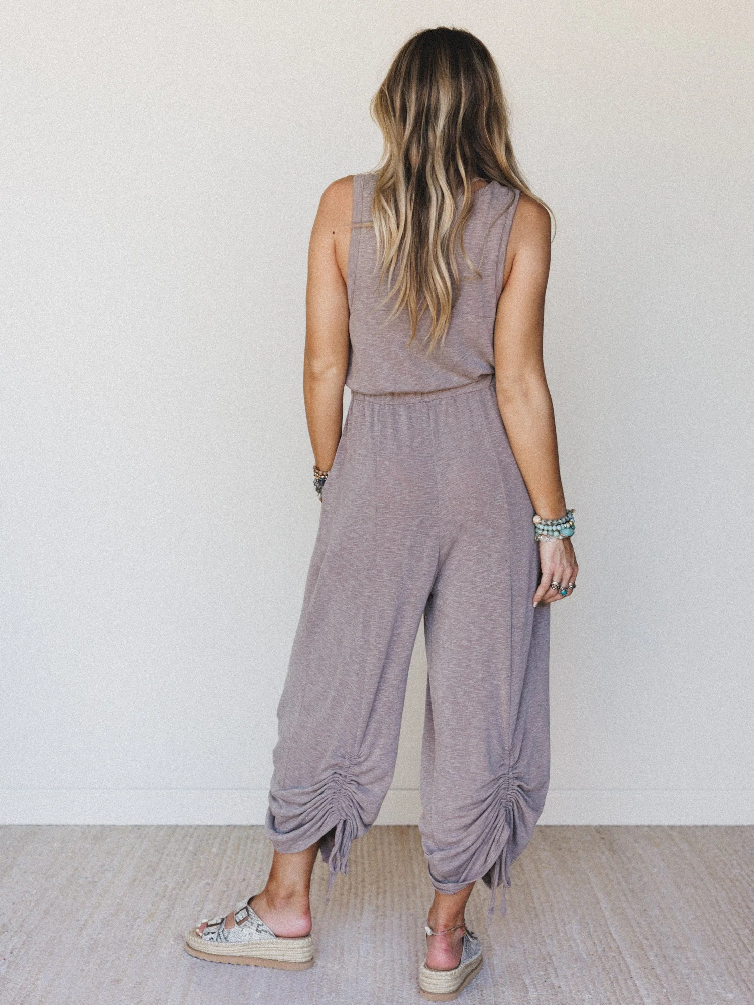 The Nest Solie Cinched Jumpsuit - Brown - Image 7