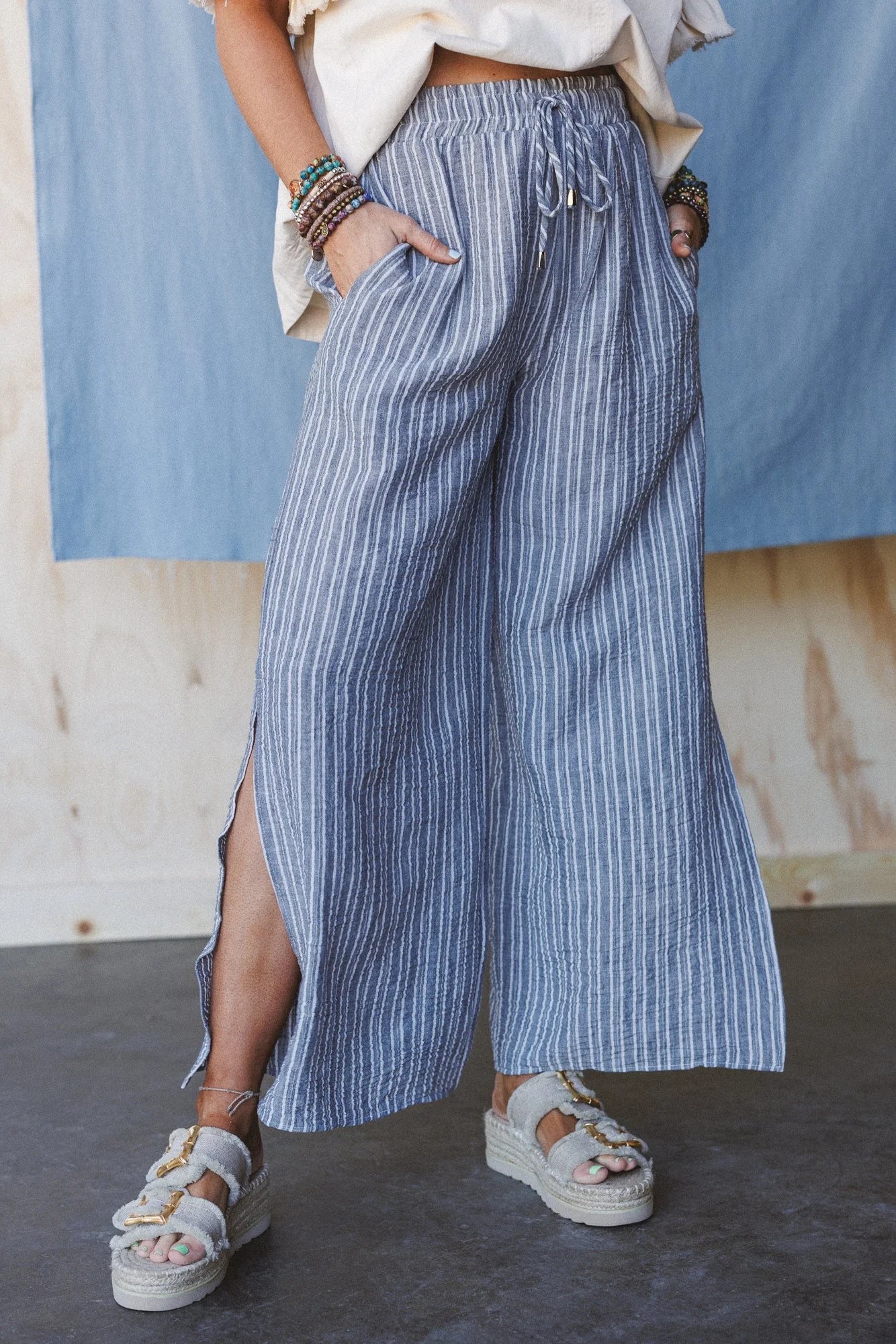 The Nest Soul Spark Wide Leg Pants - Black - Image 2