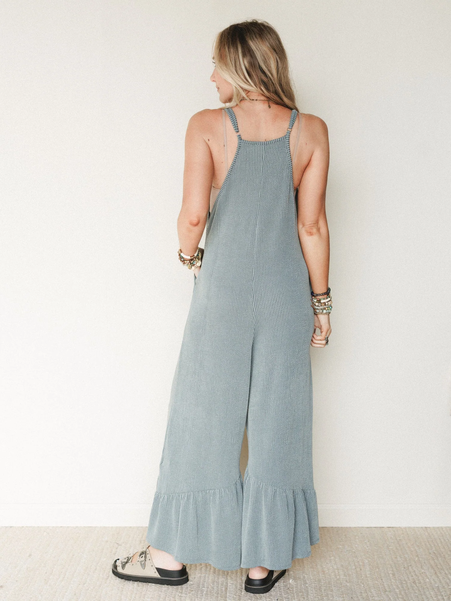 The Nest Sunday Favorite Jumpsuit - Seafoam - Image 5