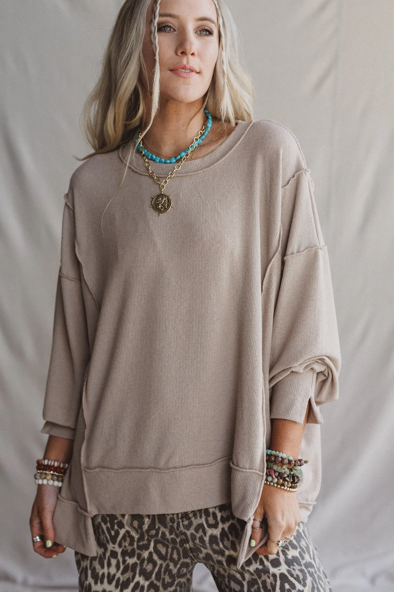 The Nest Sunset Dreamer Top - Taupe - Image 5
