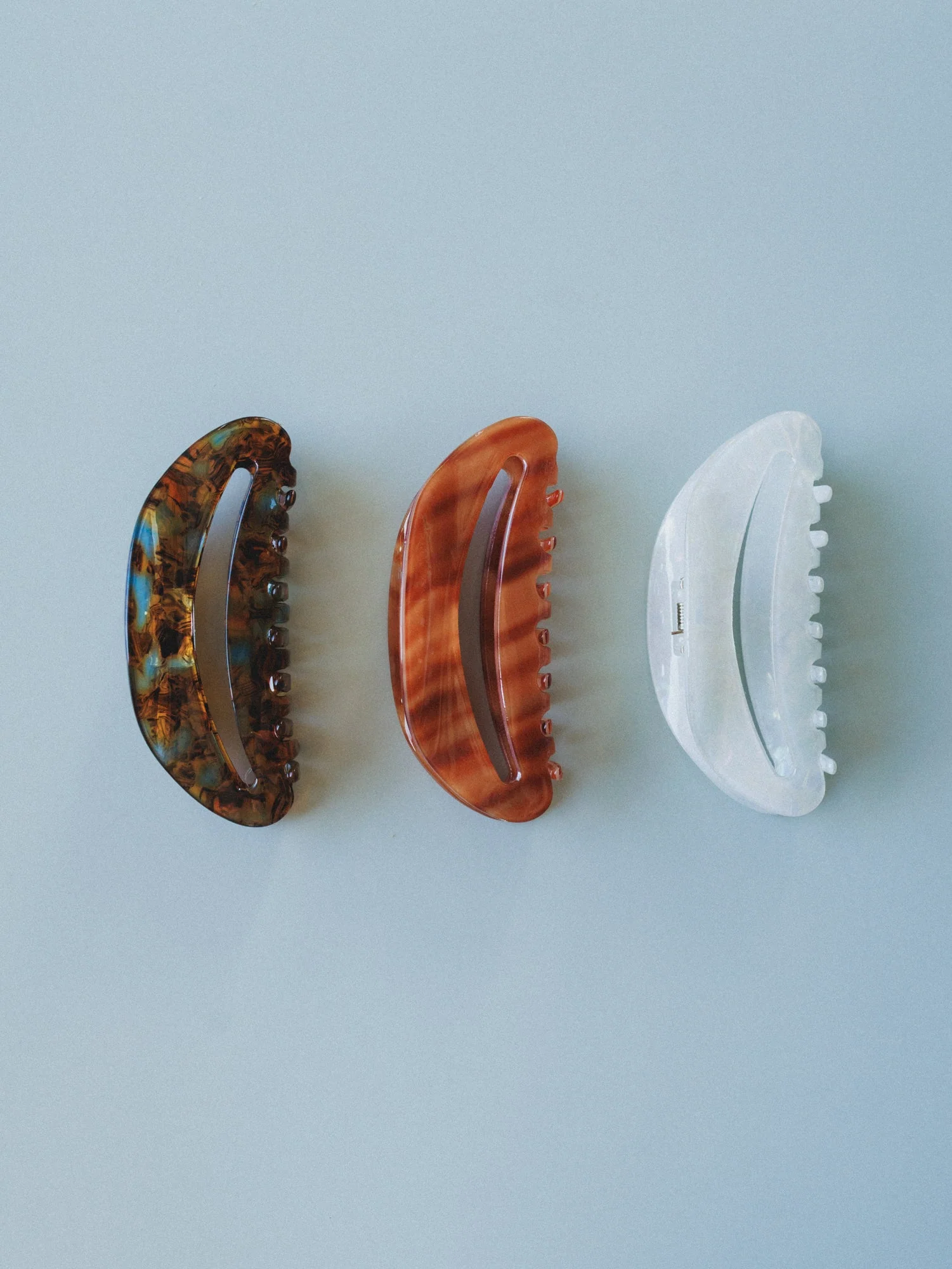 Three Piece Claw Clip Set - Multi - Image 2