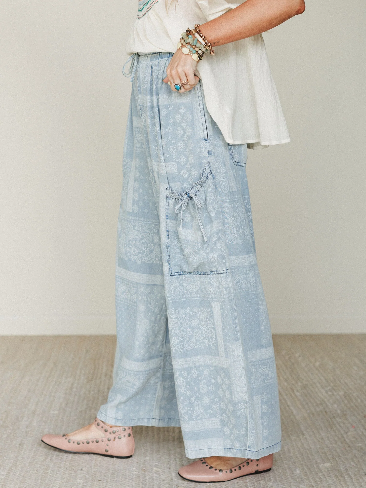 Time to Arrive Pants - Light Denim - Image 2
