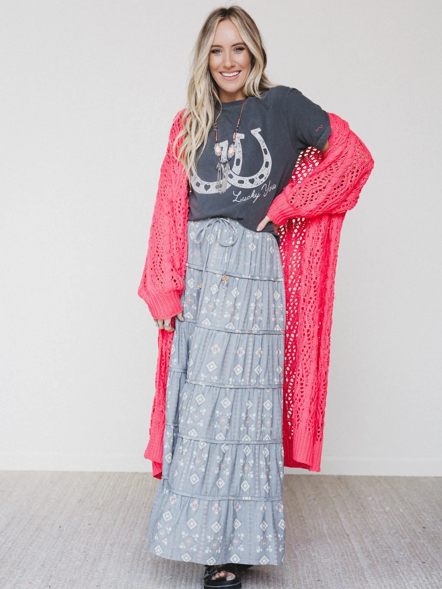 Timeless Love Maxi Skirt - Denim - Image 4