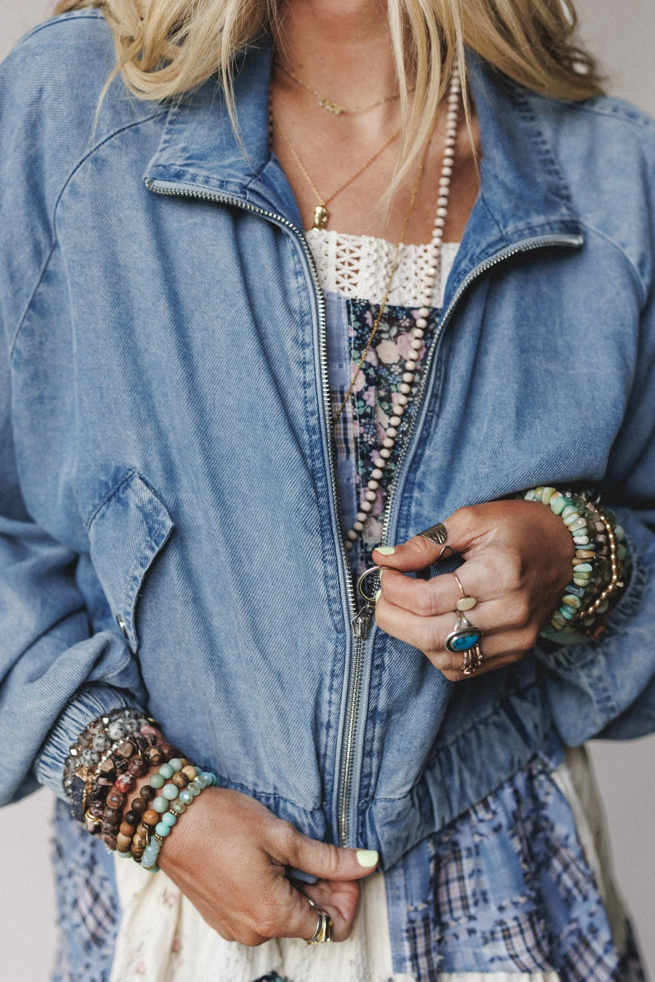 Top Flight Bomber Jacket - Blue - Image 2