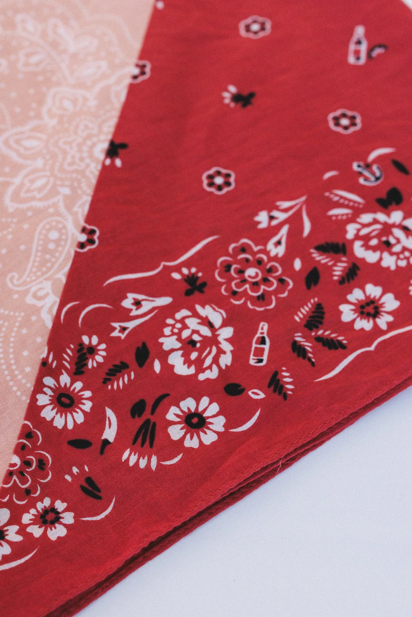 Trail Days Two Tone Floral Bandana - Rust Multi - Image 4