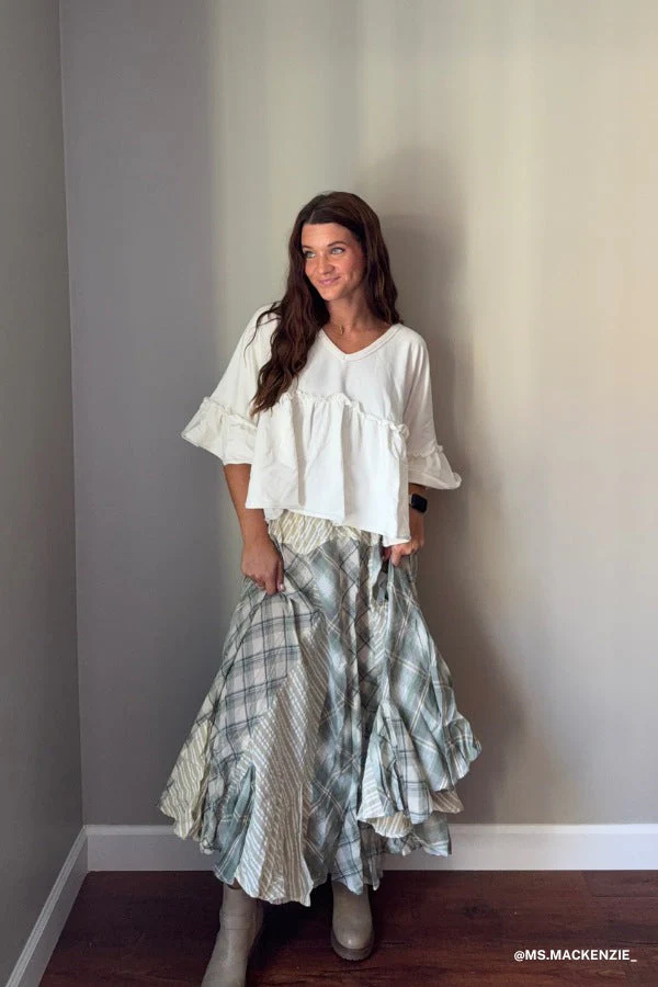 Twirl With Us Maxi Skirt - Sage
