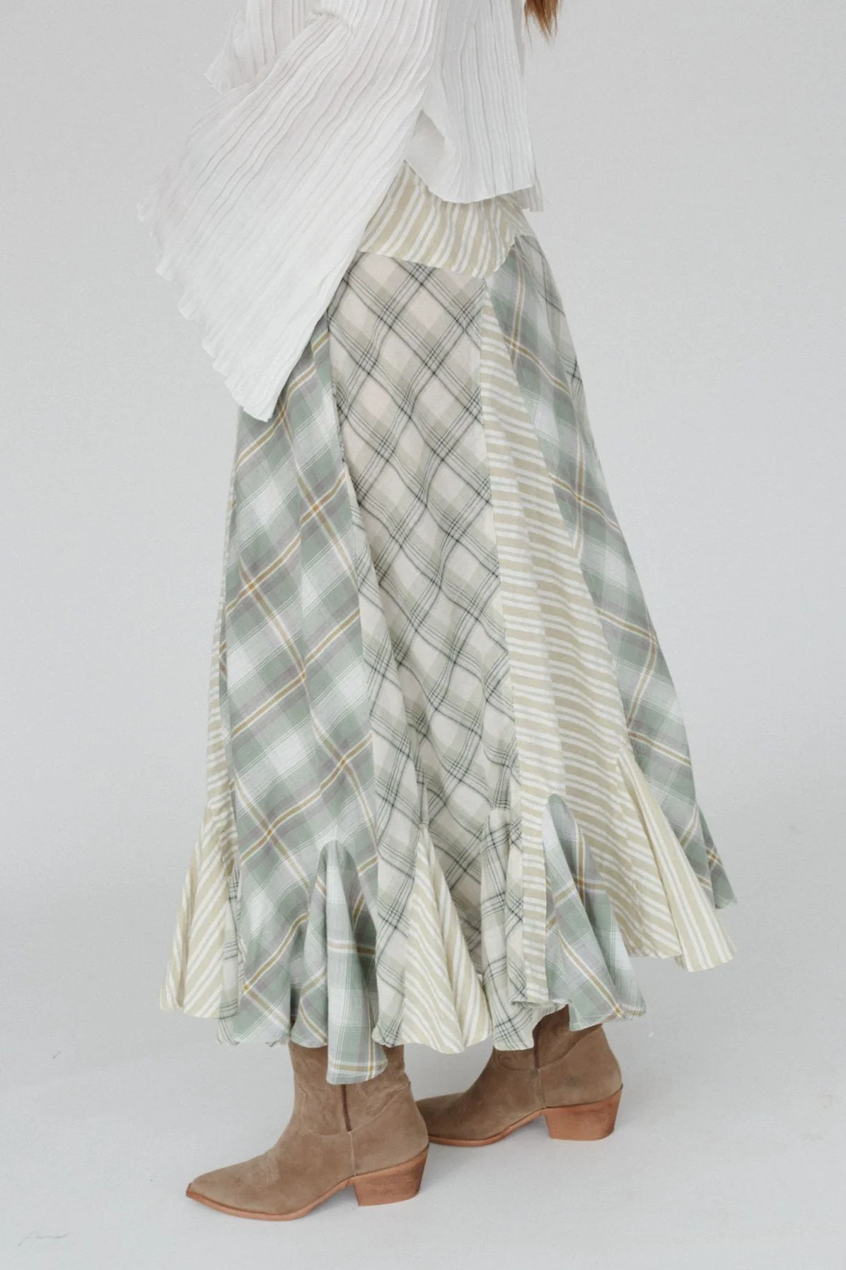 Twirl With Us Maxi Skirt - Sage - Image 5