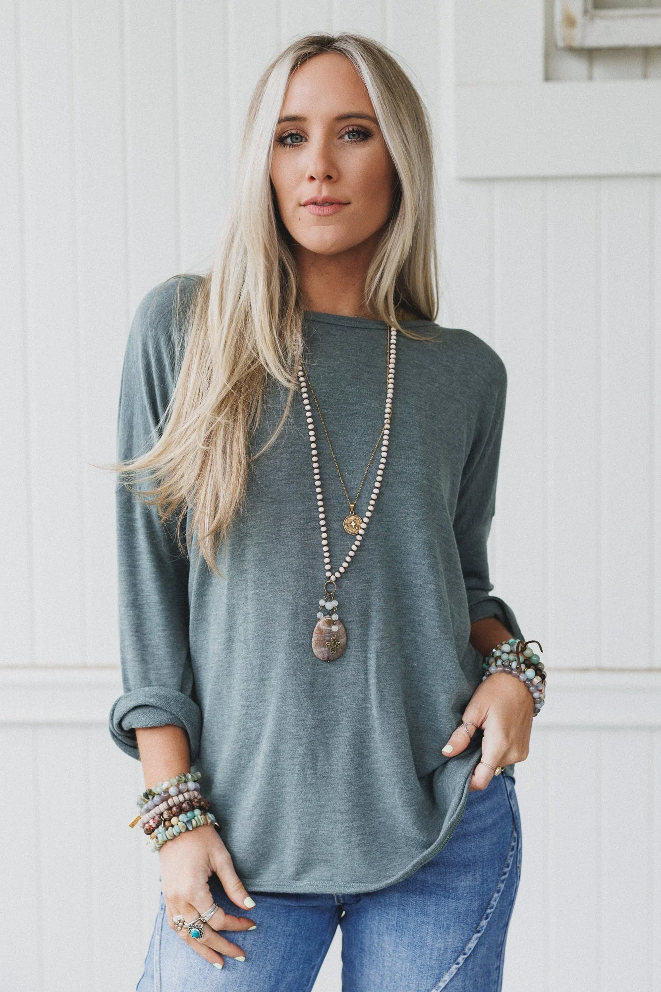 The Nest Twisted Harmony Top - Olive - Image 3