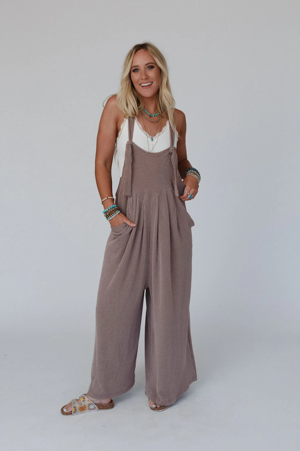 The Nest Urban Light Textured Jumpsuit - Acorn - Image 7