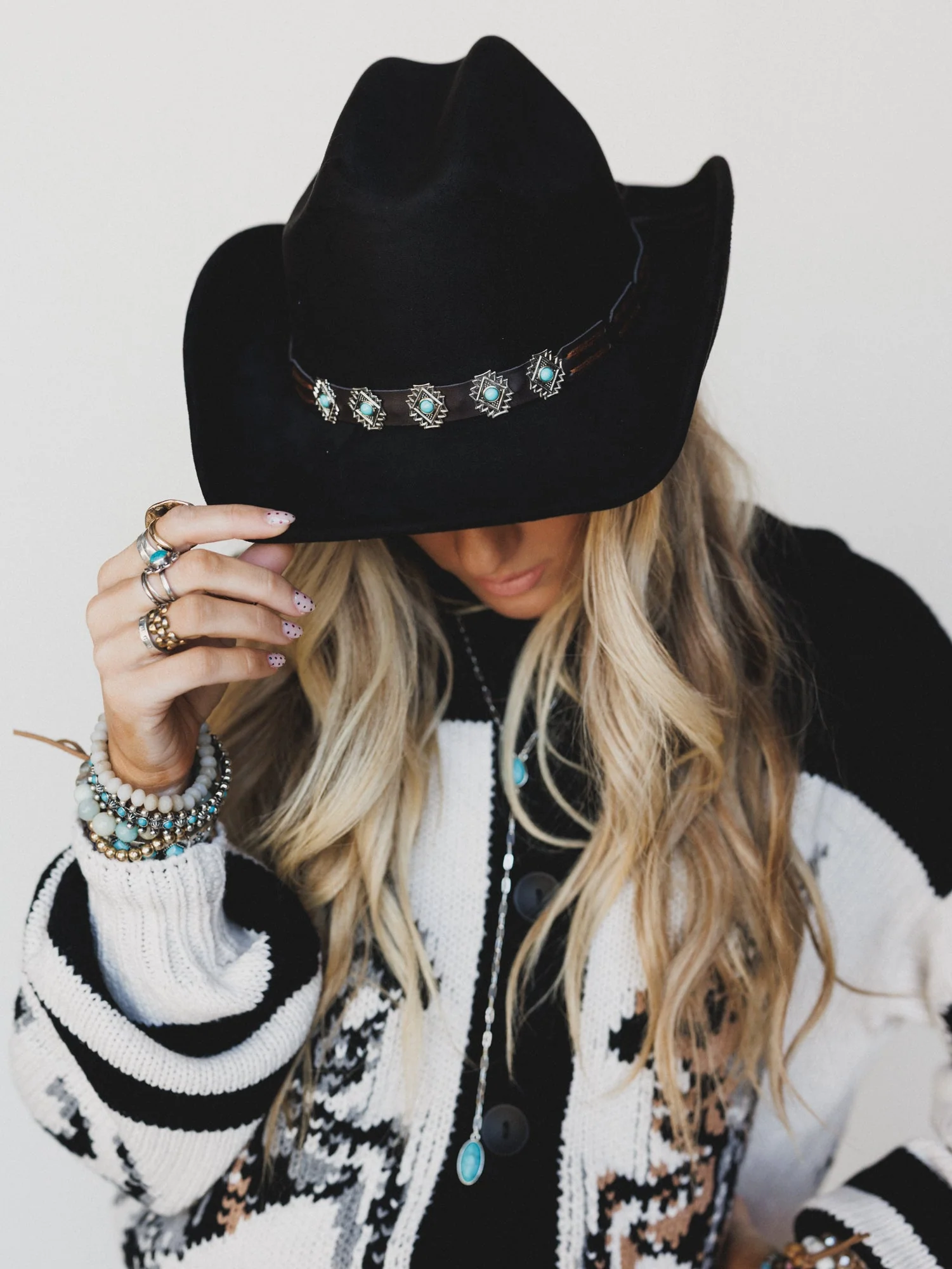 Western Living Cowgirl Hat - Black - Image 5