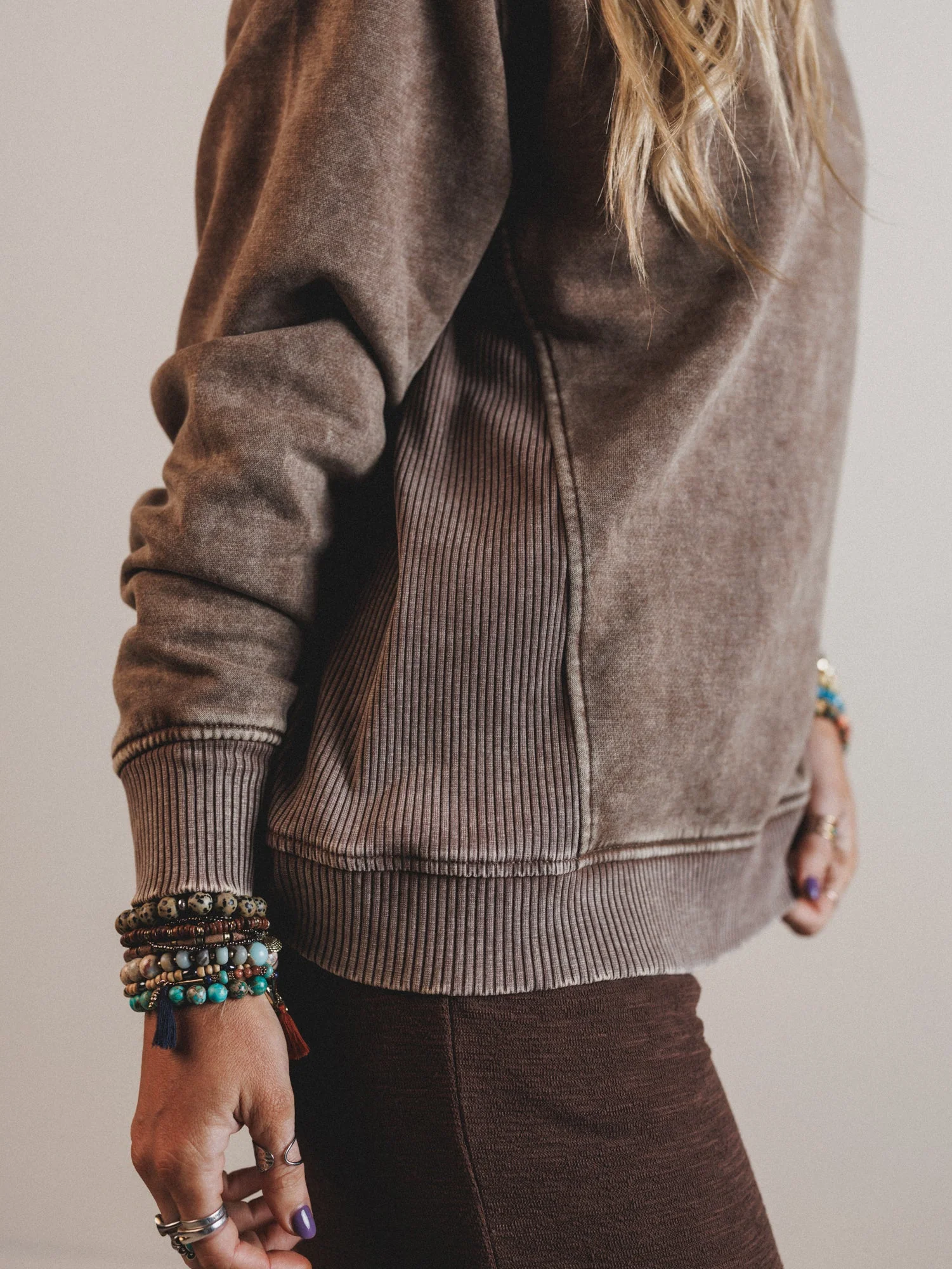 Whispering Pines Sweatshirt - Mocha - Image 2