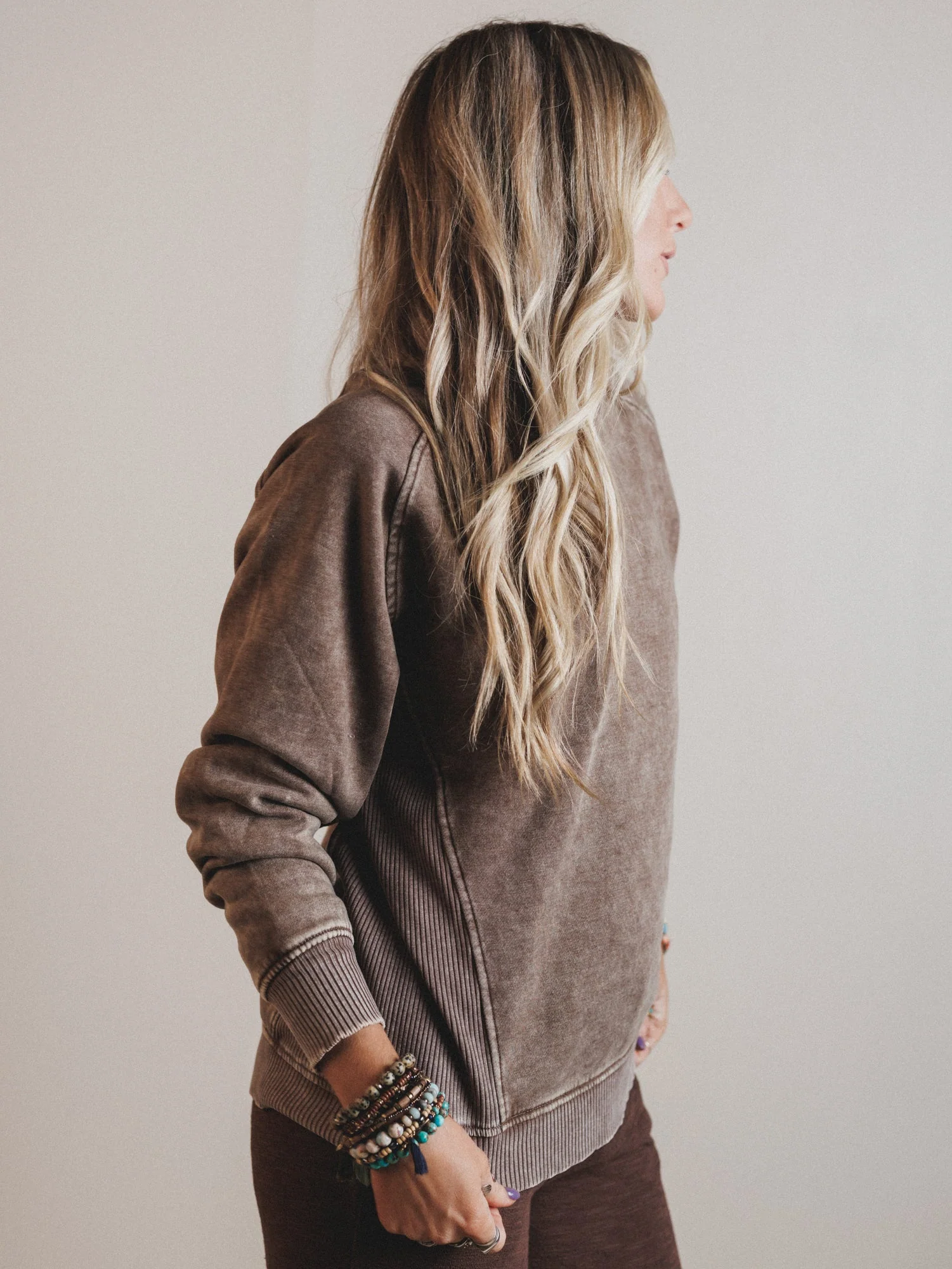 Whispering Pines Sweatshirt - Mocha - Image 3