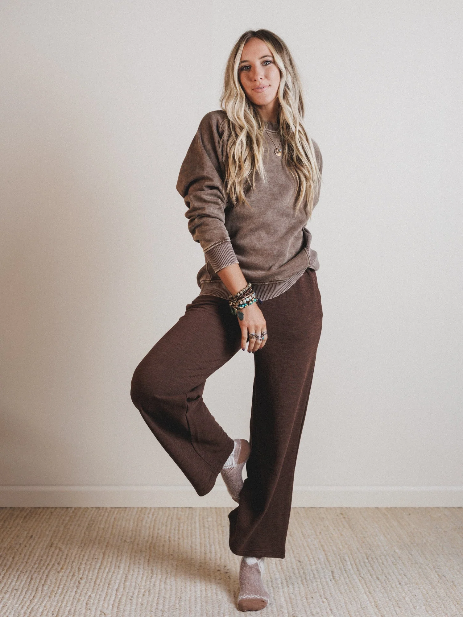 Whispering Pines Sweatshirt - Mocha - Image 4