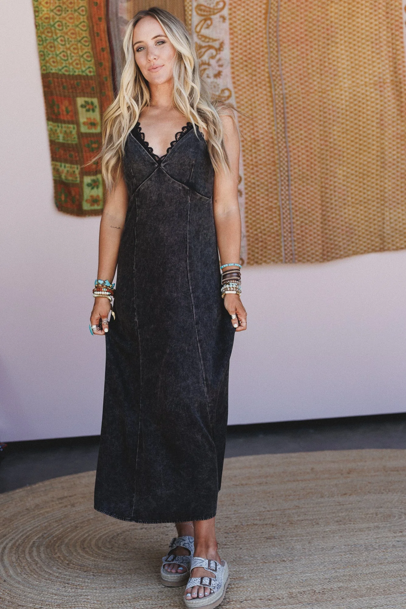 Wild Bay Maxi Dress - Ash Black - Image 4
