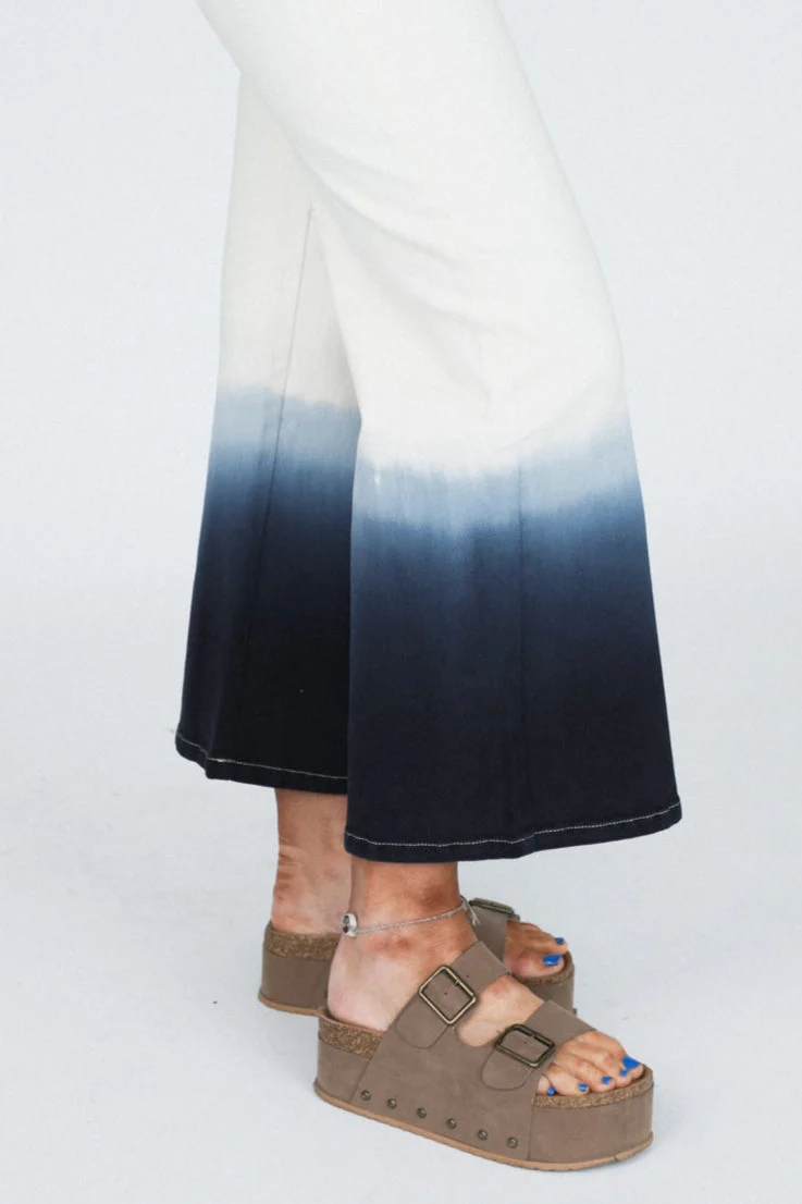 Wild Card Dip Dyed Jeans - Cream - Pre Order - Image 2