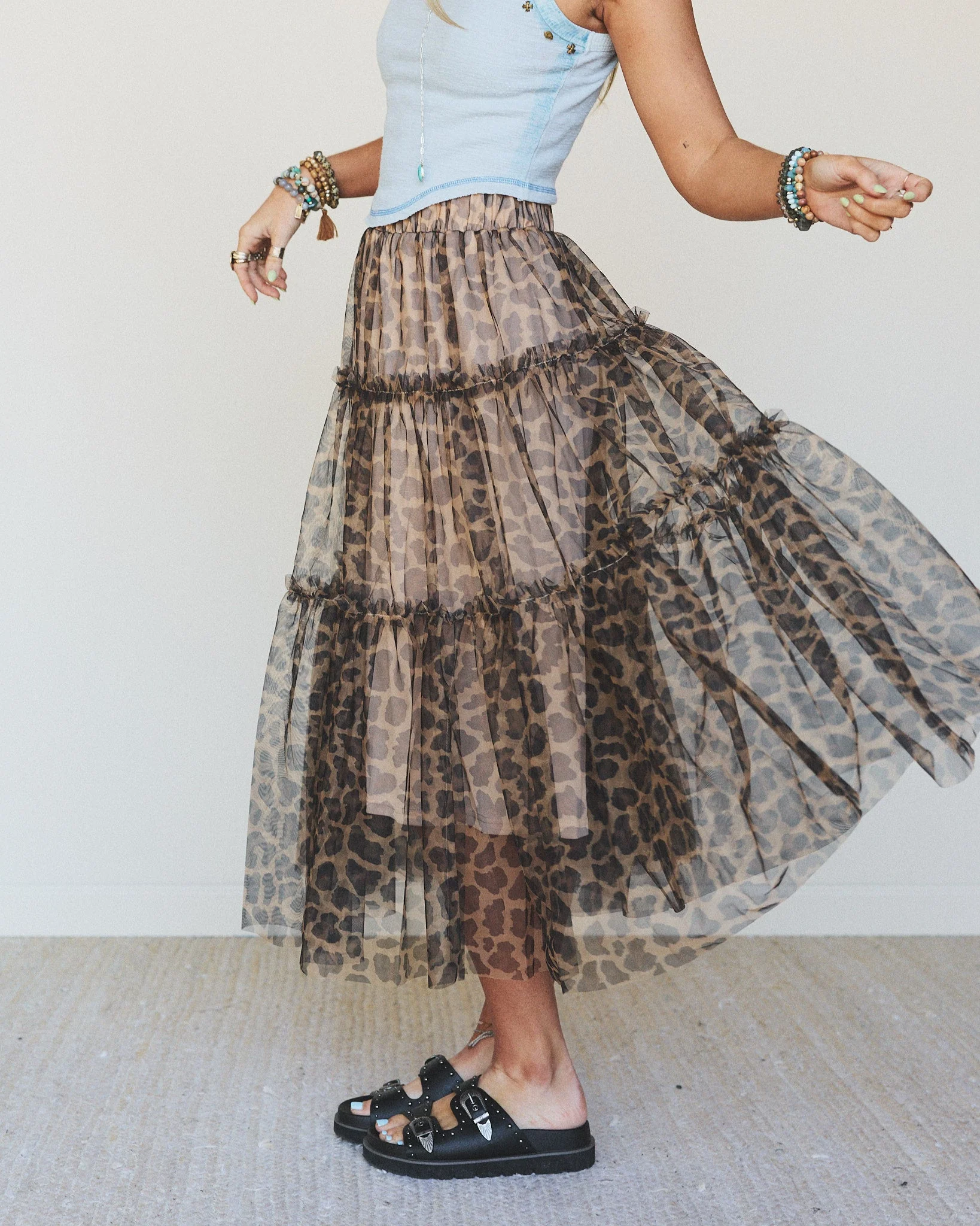 Wild Night Maxi Skirt - Mocha - Image 2