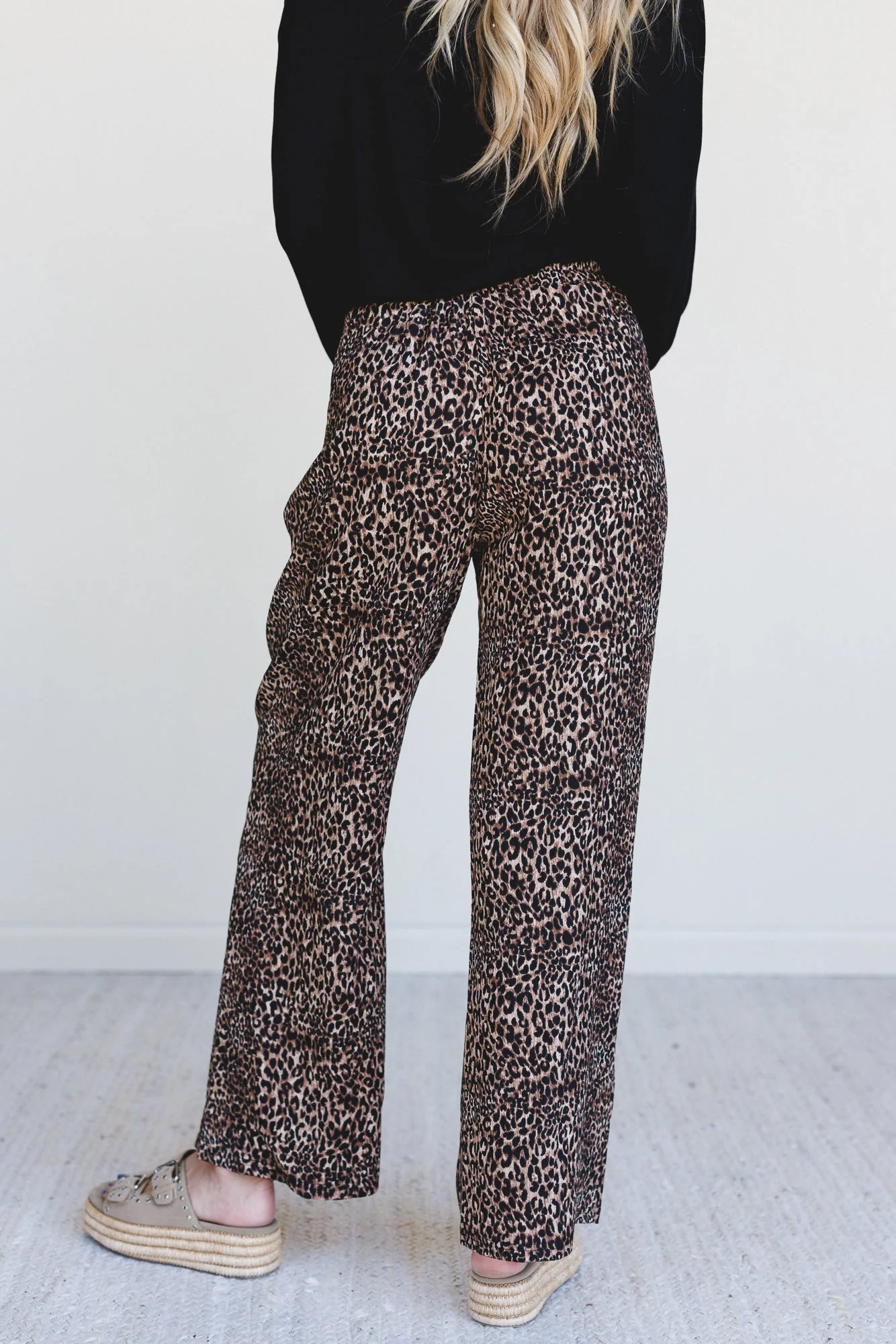Wild Rhythm Leopard Print Pants - Brown Leopard - Image 4