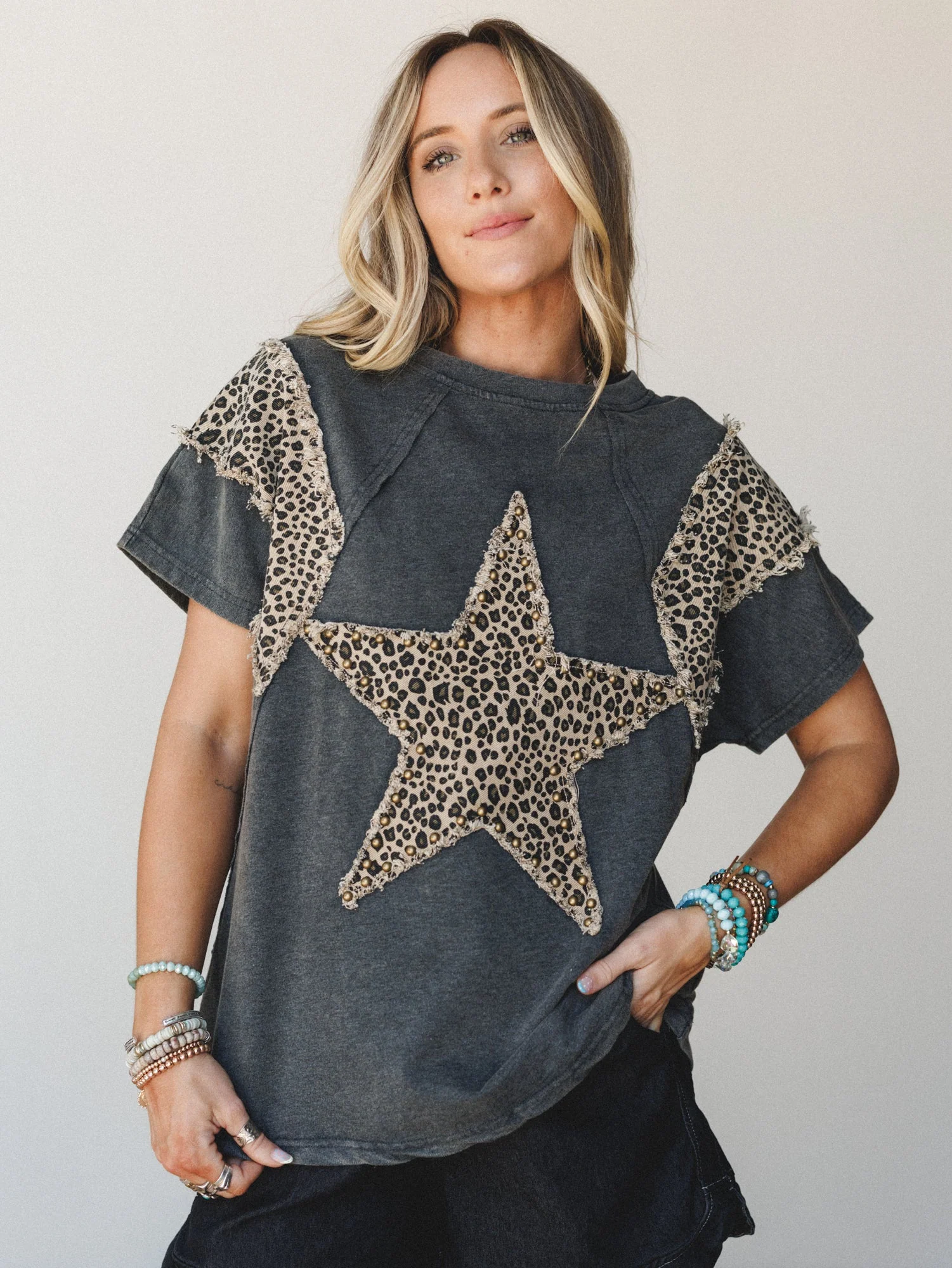Wild Stars Tee - Ash - Image 5