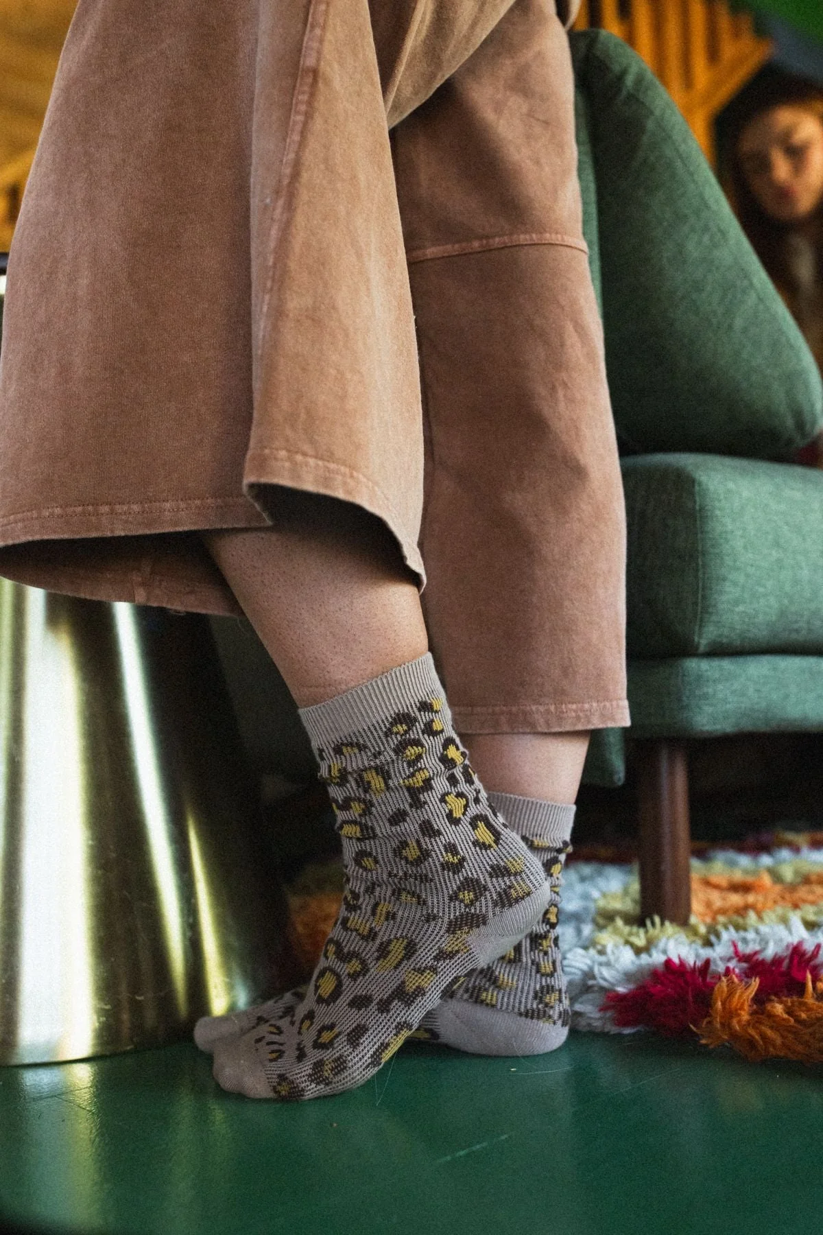 Wild Stride Socks - Taupe - Image 4