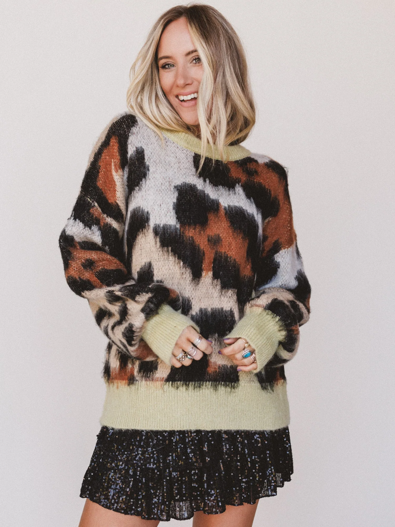 Wildflower Cat Sweater - Cream - Image 4
