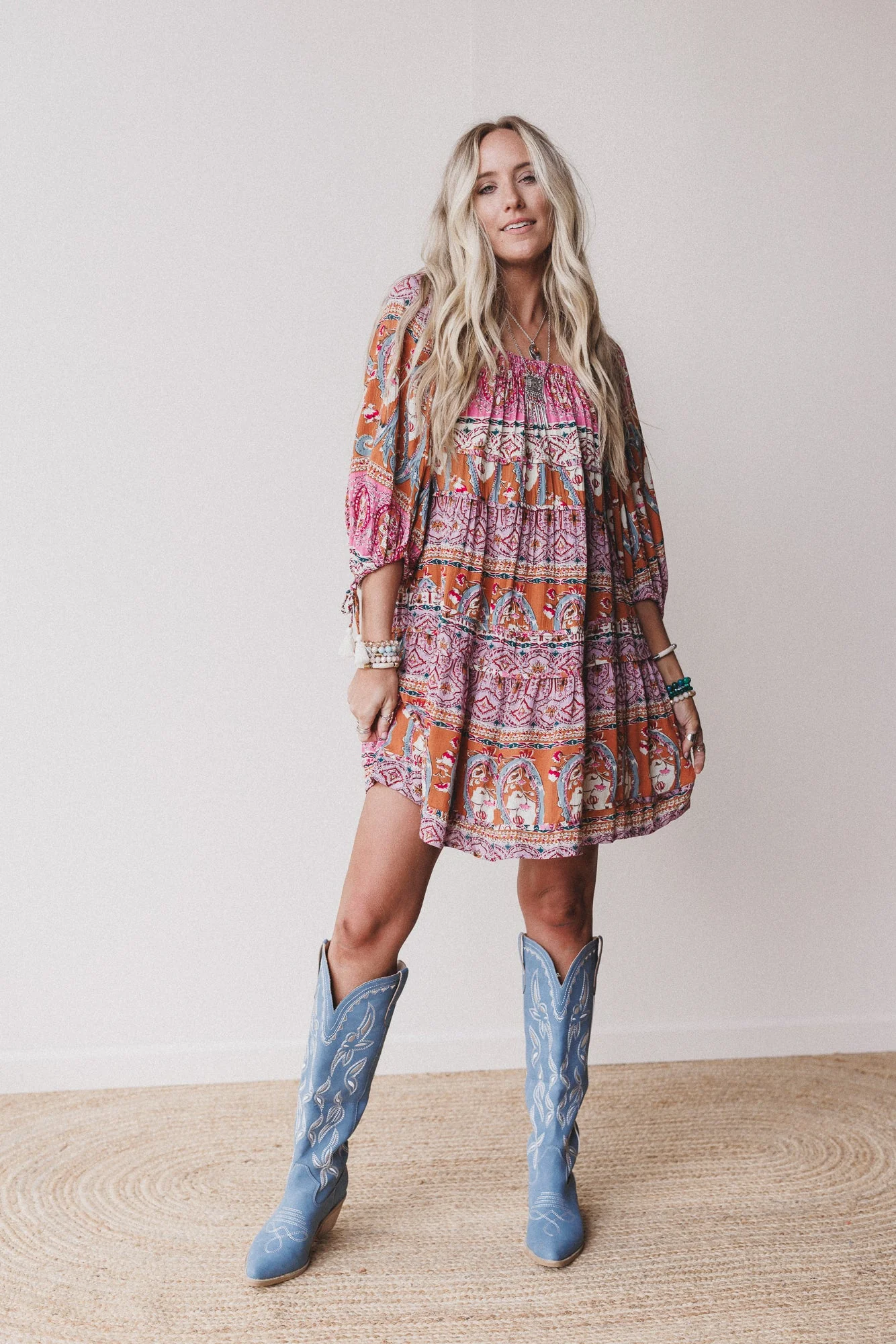 Wildflower Whimsy Paisley Print Dress - Pink Multi - Image 2