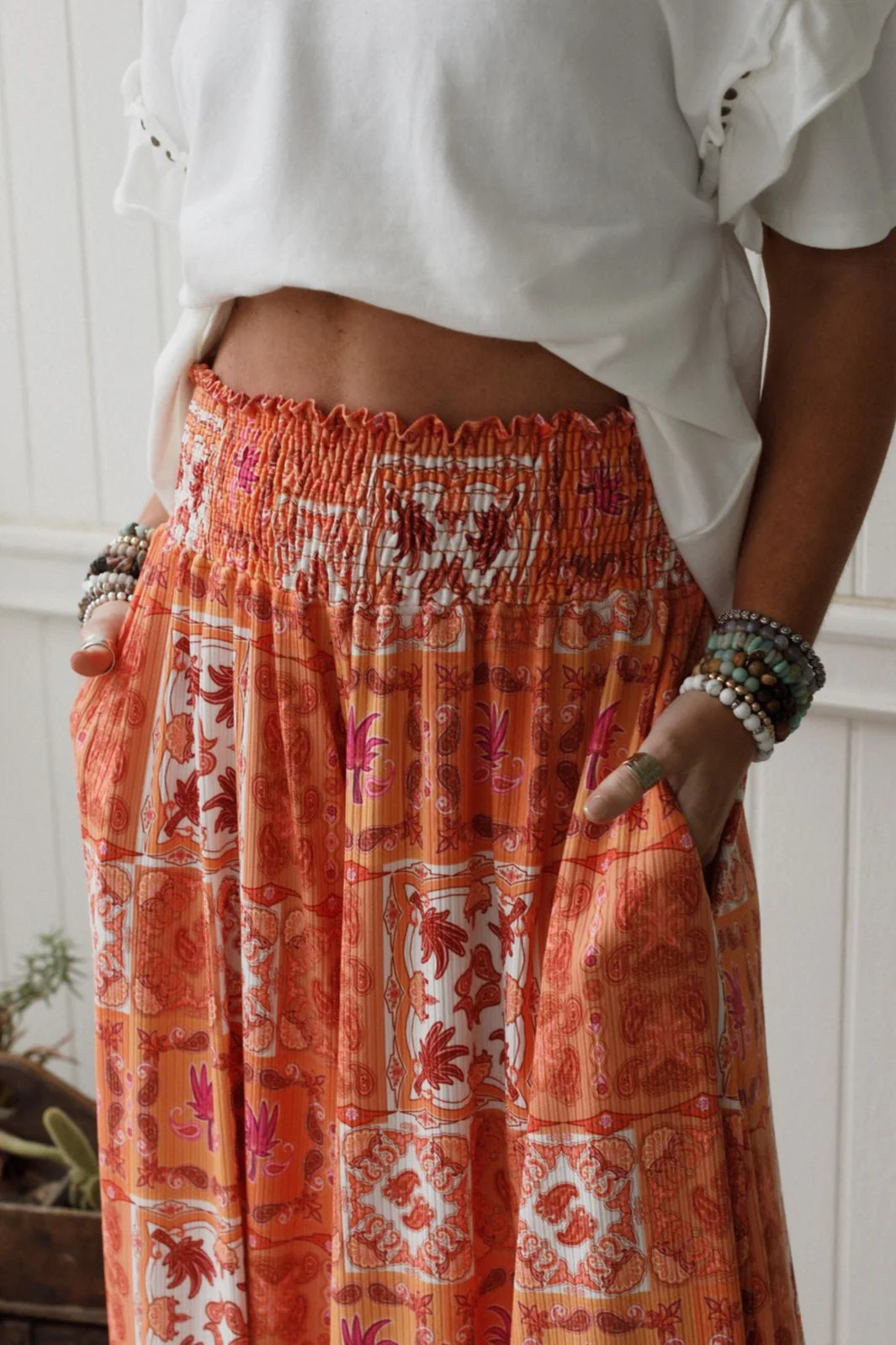 Wildly Free Wide Leg Pants - Orange - Image 3