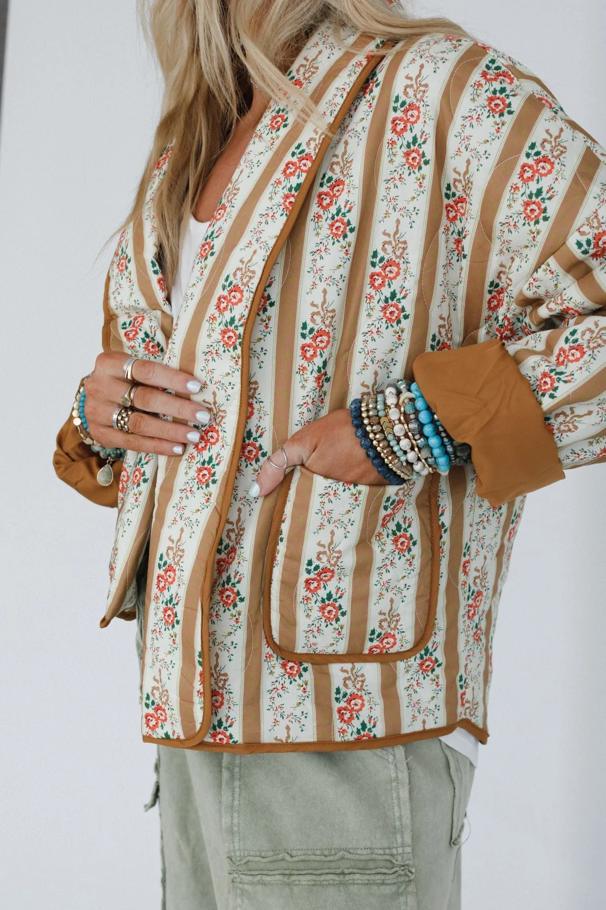 Willow Creek Quilted Jacket - Camel - Image 3