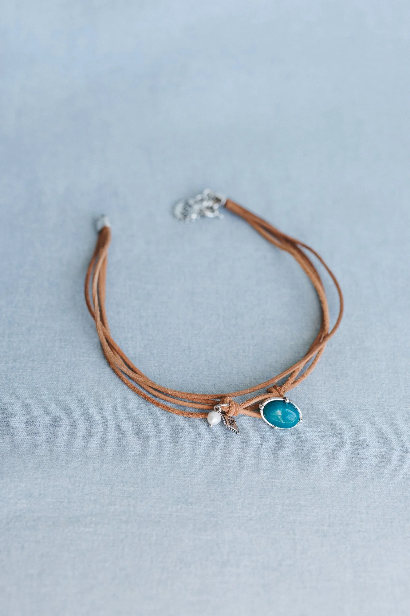 Wish Out Loud Choker Necklace - Turquoise - Pre Order - Image 2