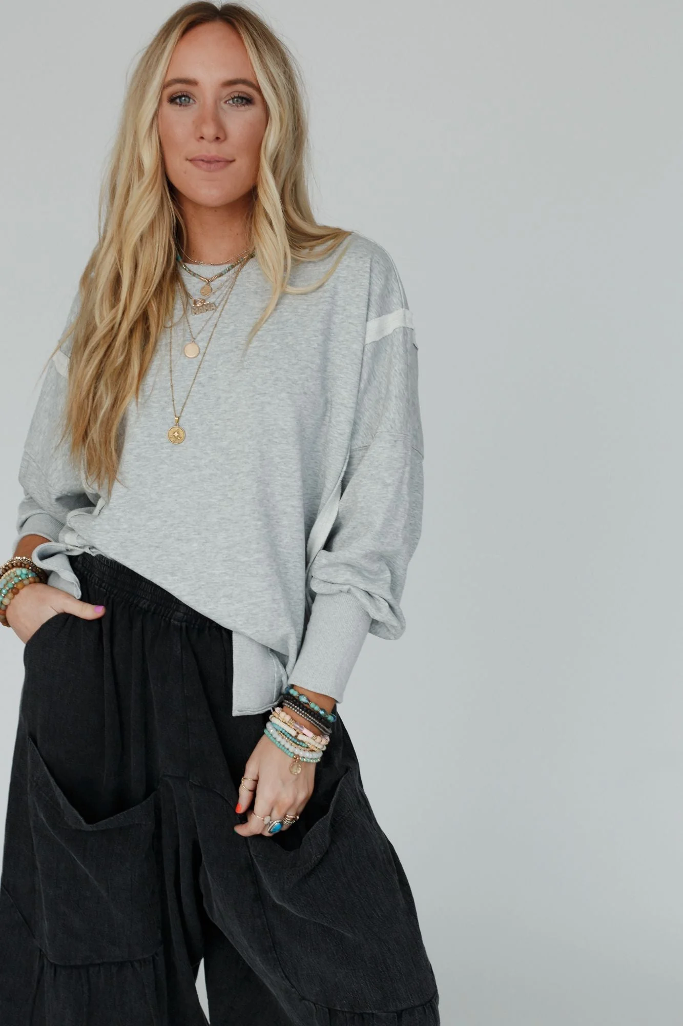 Work It Out Sweatshirt - Heather Gray - Image 8